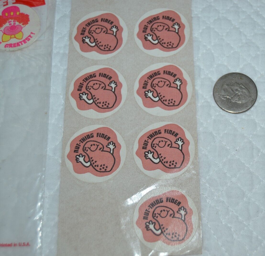PEANUT Scratch ‘n Sniff 1979 RARE Vintage 70’s 7 Stickers by TREND Brown Matte
