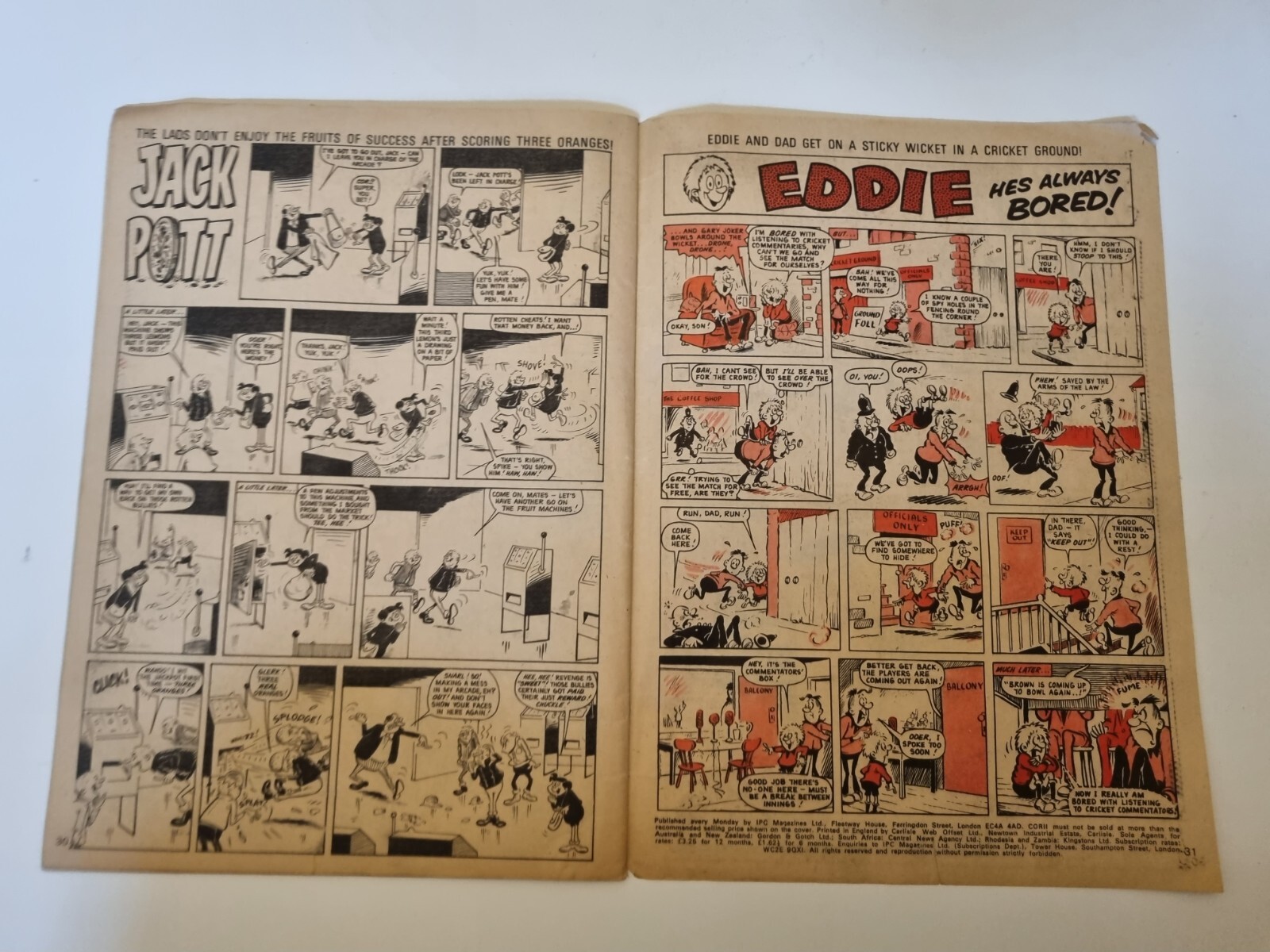 Cor!! Comic IPC Magazines British Weekly Comic 20th May 1972