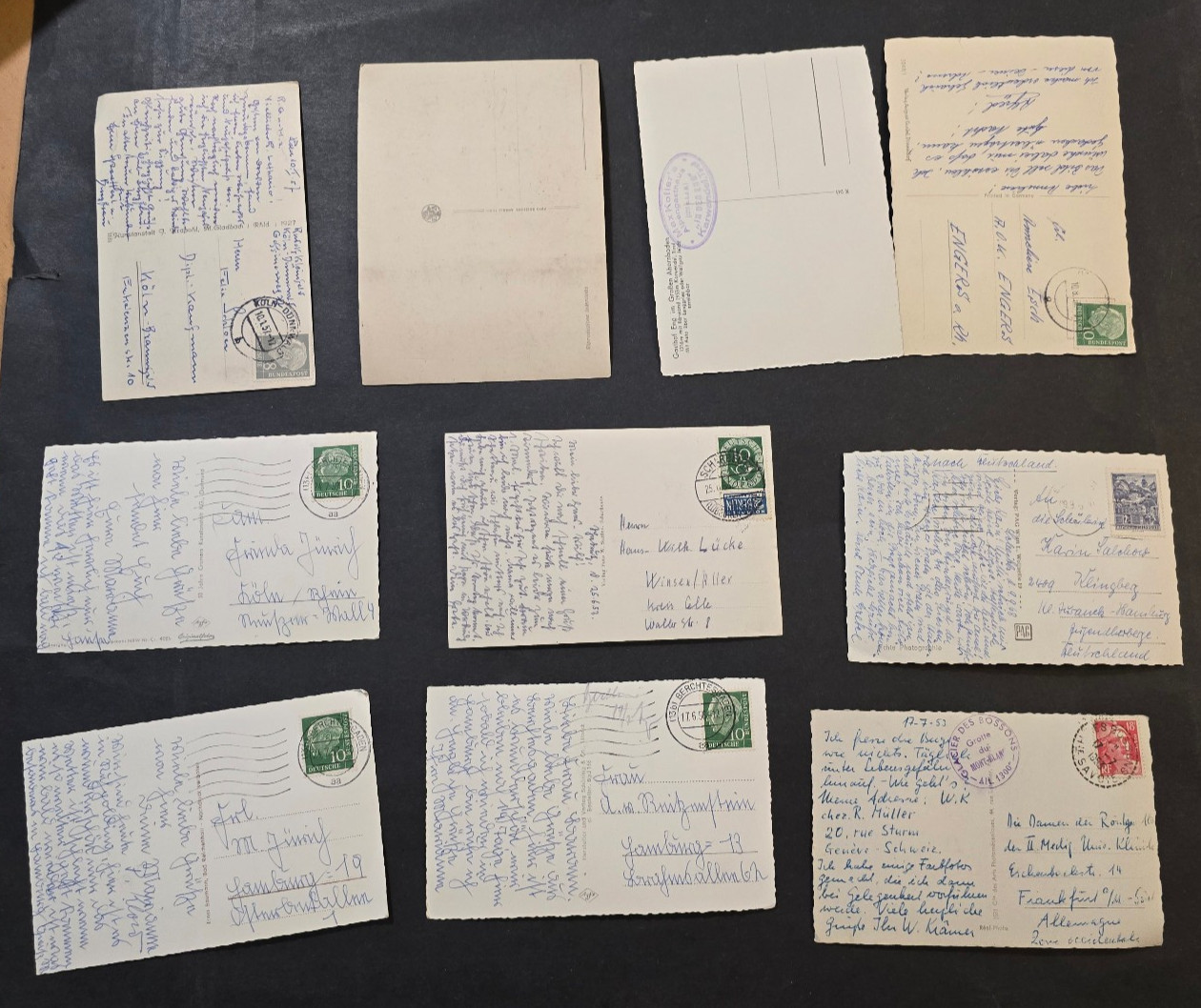 10 Vintage German Photo Postcards RPPC Alps Berchtesgaden Ruhpolding Scenic Lot