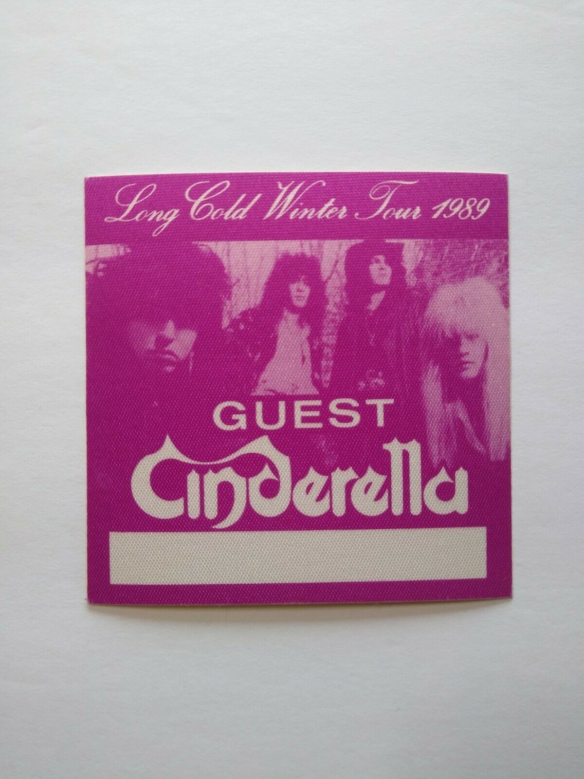 Cinderella Backstage Pass Original Concert Tour Hard Rock Music Metal Purple