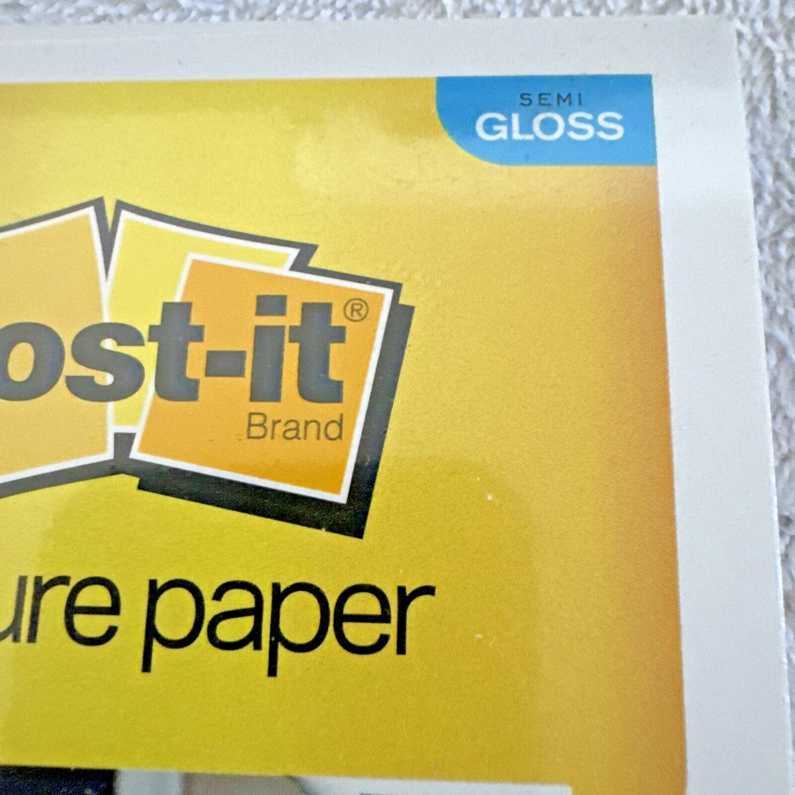3M/Post-It Sticky 4”x6” 1-Matte / 1-Gloss Photo Picture Paper 50 sheets 2-Paks
