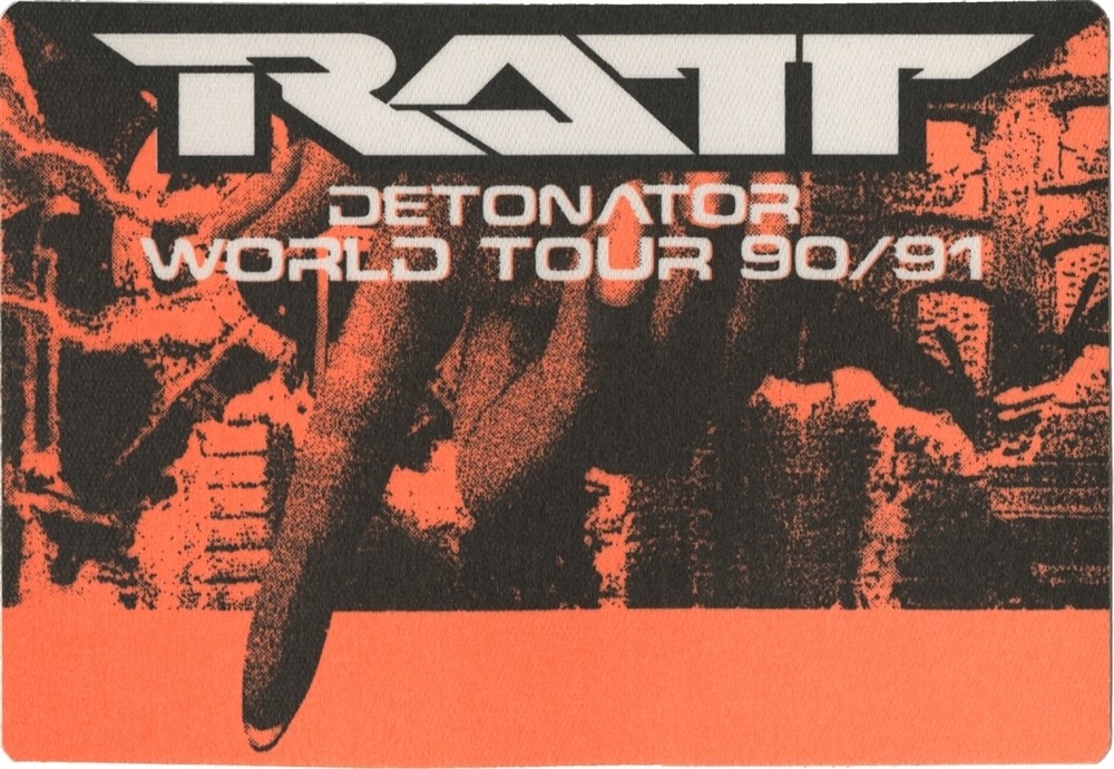 Ratt 1990 Detonator concert tour Working Crew Backstage Pass