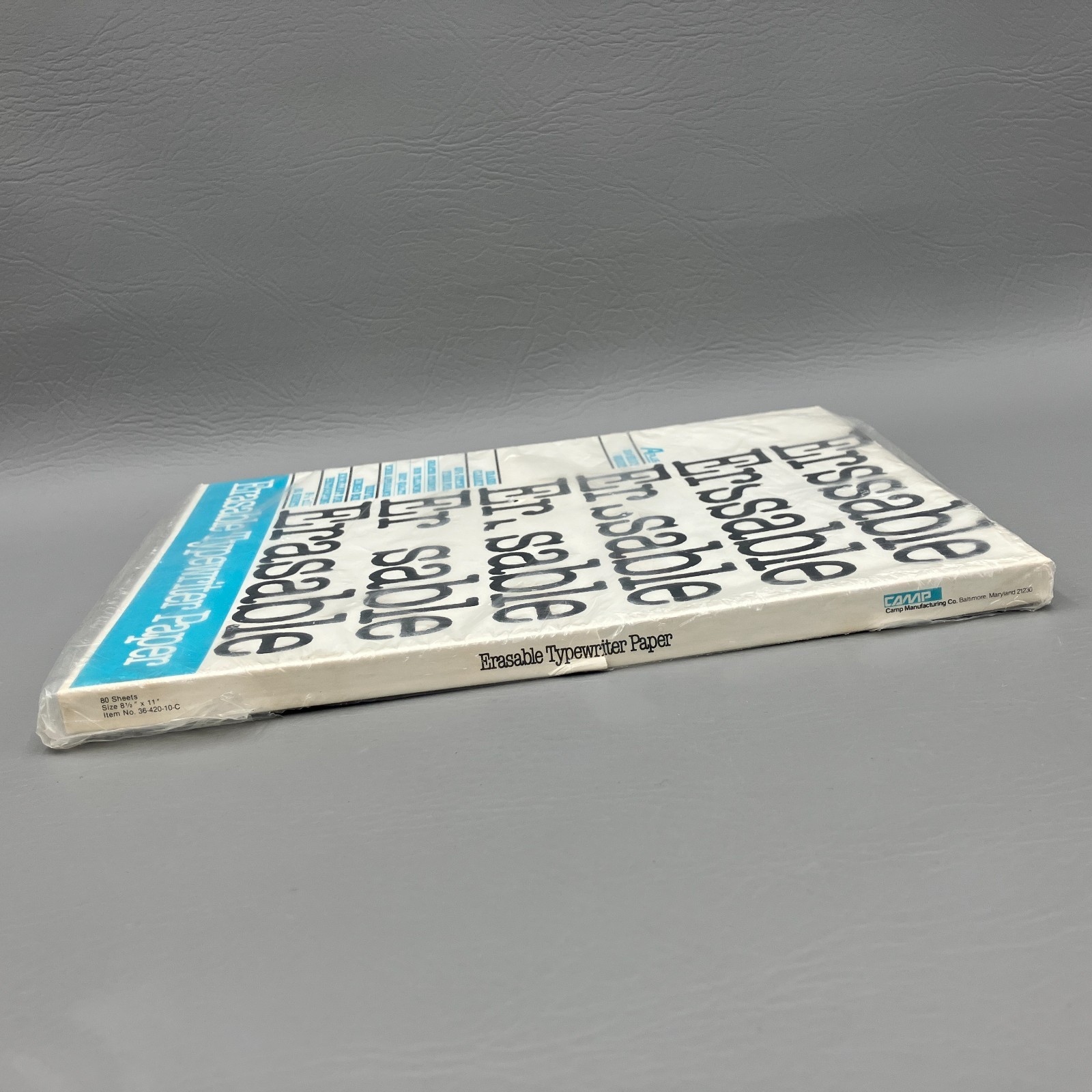 Vintage Erasable Bond Typing Paper 20 lb Heavy Weight 8.5 x 11″ SEALED 80 Sheets