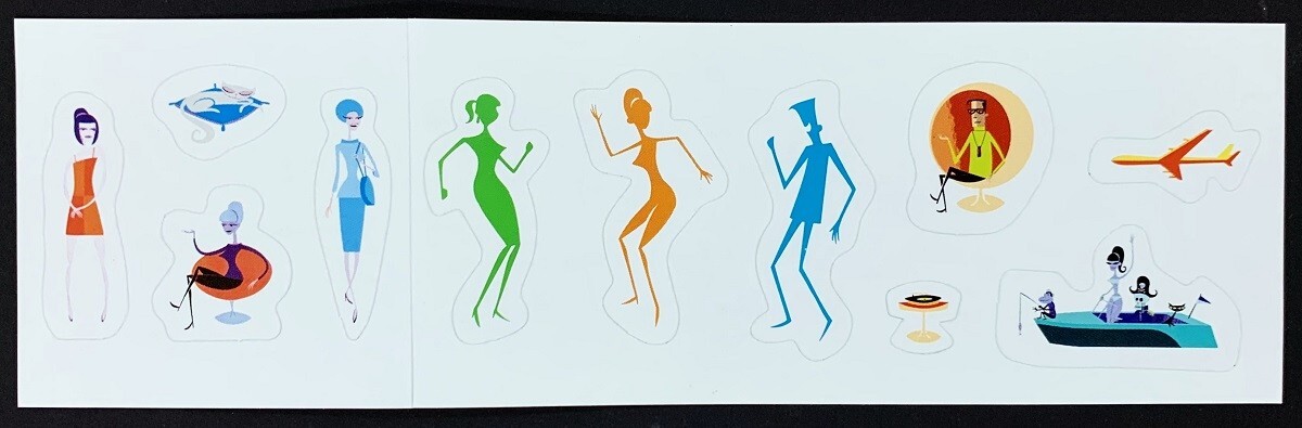 Shag Supersonic STATIONARY SET 8 Letters 6 Envelopes With Stickers 2002 Print
