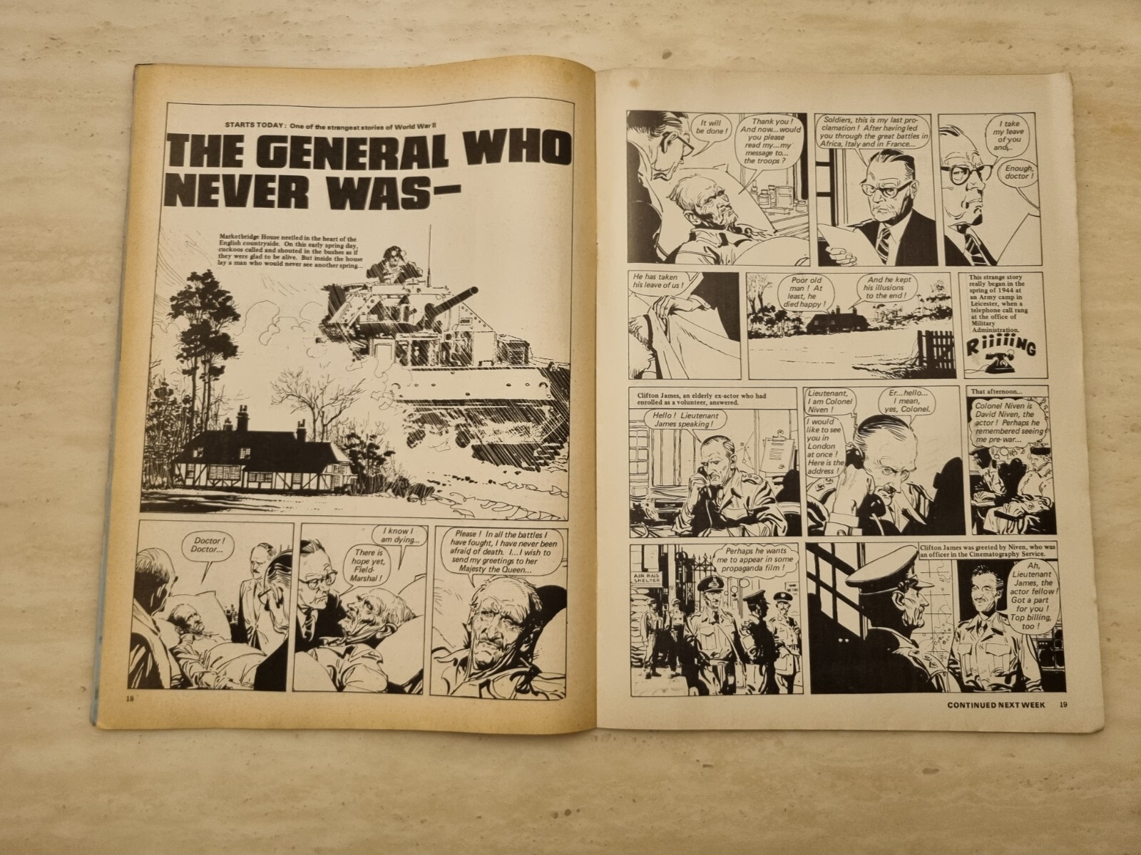 Look and Learn Magazine No. 629, 2nd February 1974 – The None eyed Pilot who