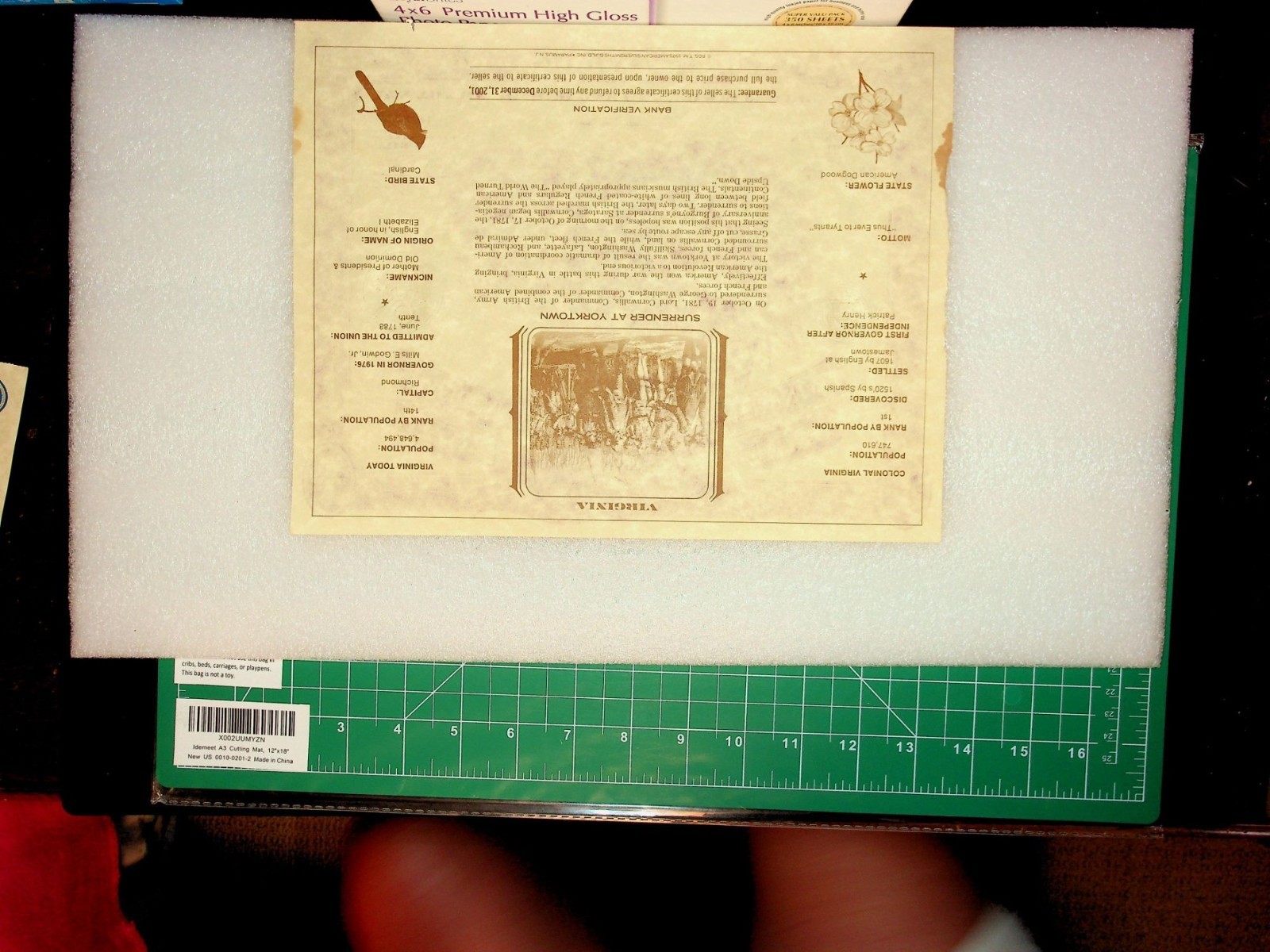 2-1926 U.S. Commemorative Dollar Certificate Coin/American Revolution Bicentenni