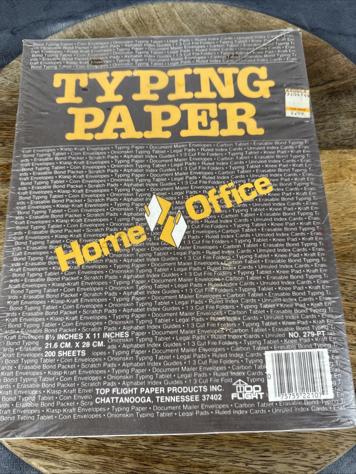 VTG Top Flight Typing Paper NOS 200 Sheets No. 279-PT