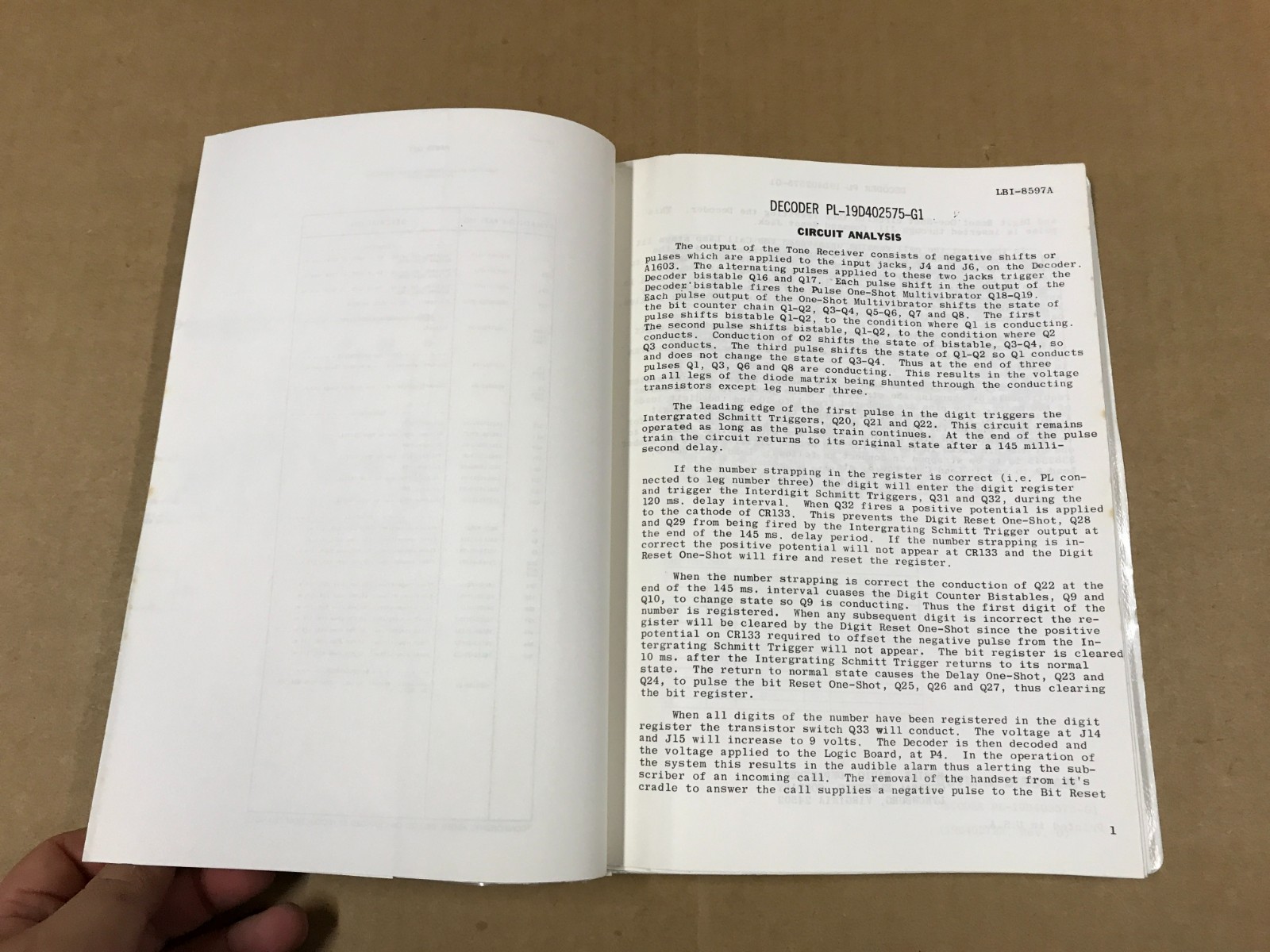Vintage General Electric Maintenance Manual For Hi-Way & Power Supply- LBI-8617