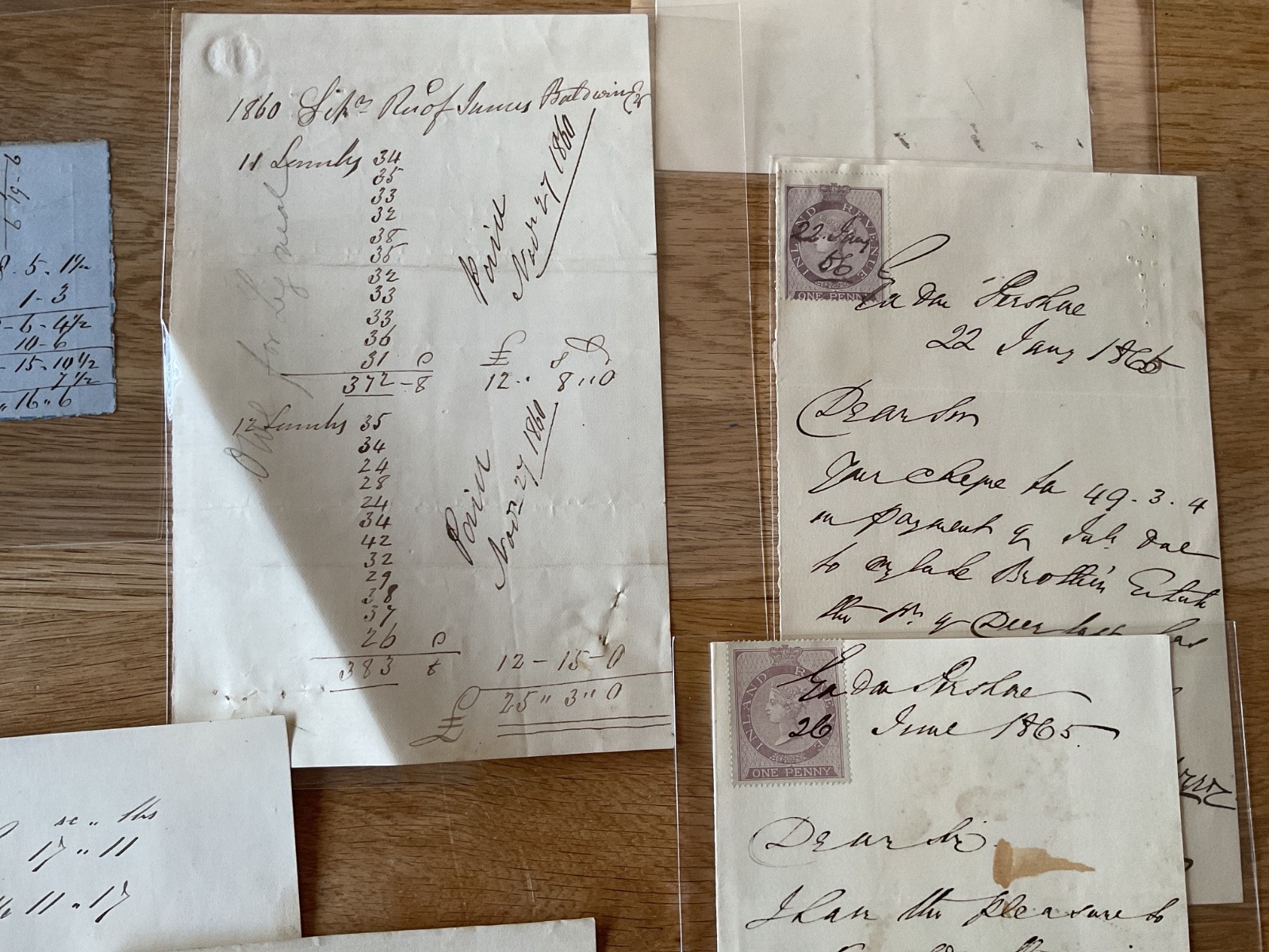 Baldwin British Industry 19th century 50+ receipt items