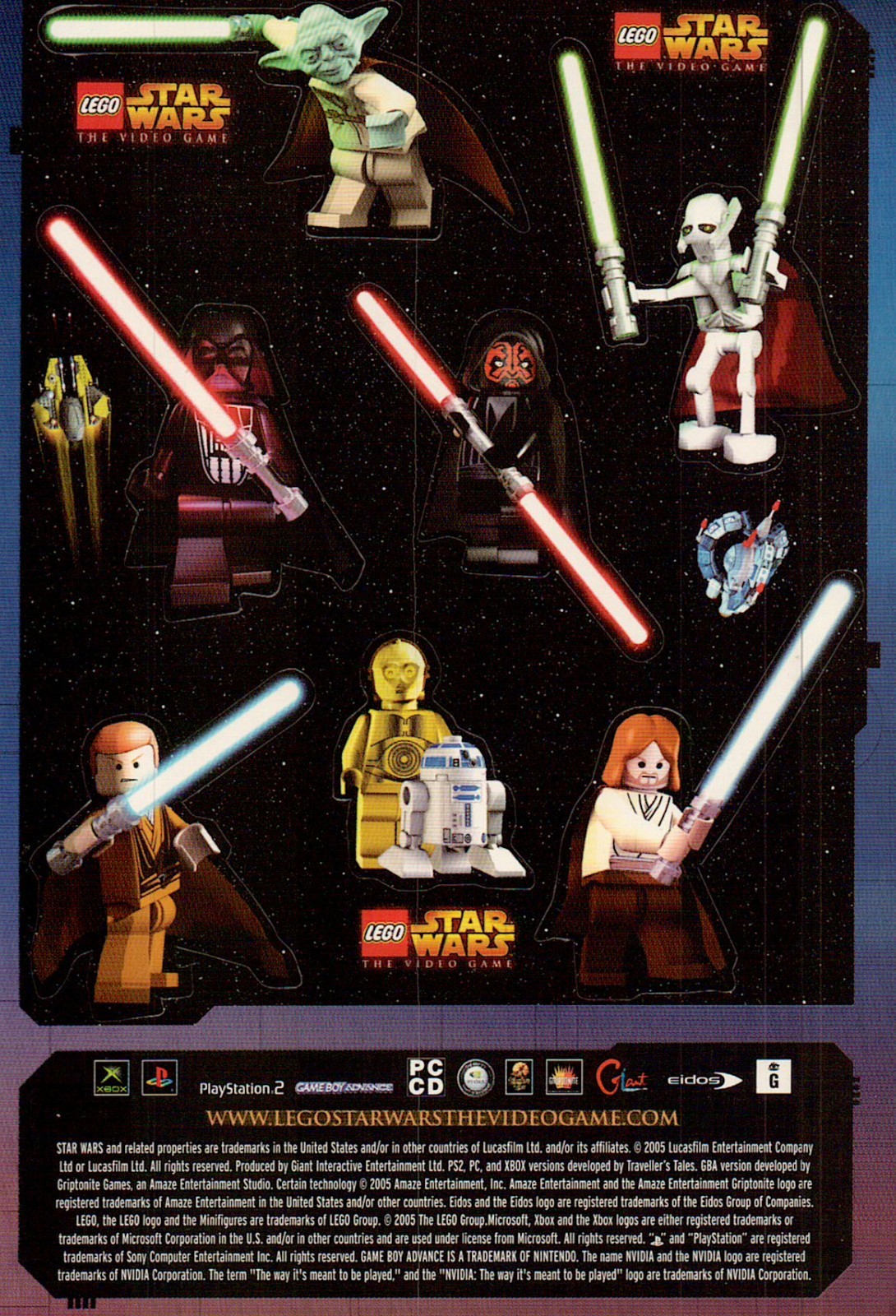 V09505 Australia Avant Card #9505 Lego star Wars Sticker postcard