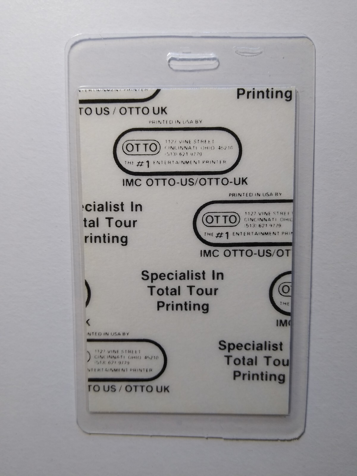 Stryper 1987 To Hell with the Devil Tour Backstage Pass Hard Rock Heavy Metal