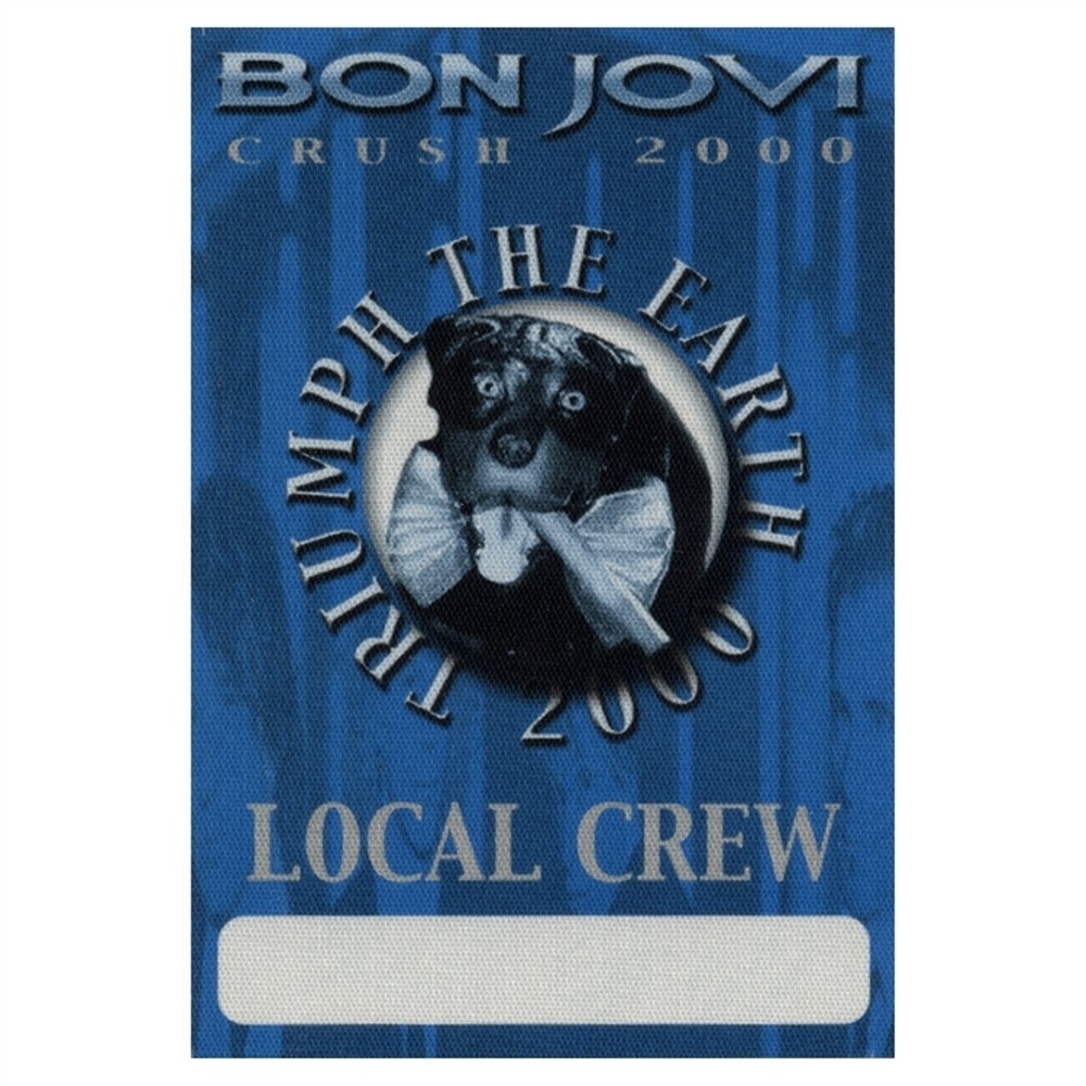 Bon Jovi 2000 Crush concert tour Working Crew Backstage Pass