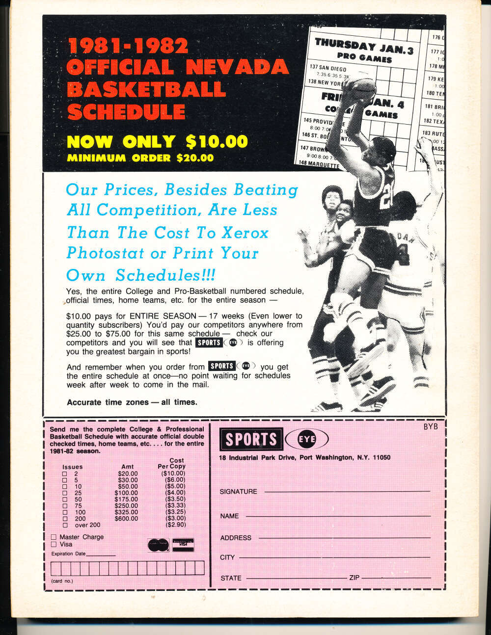 basketball news 1982 yearbook Larry Bird Celtics em b1