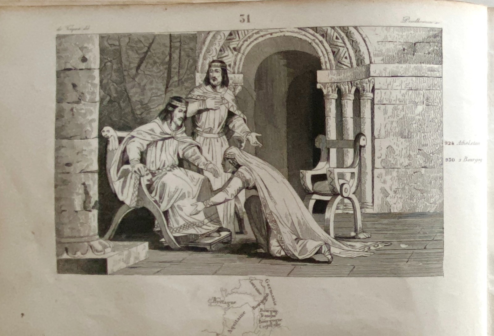 Engraving Kings Of France “Raoul”