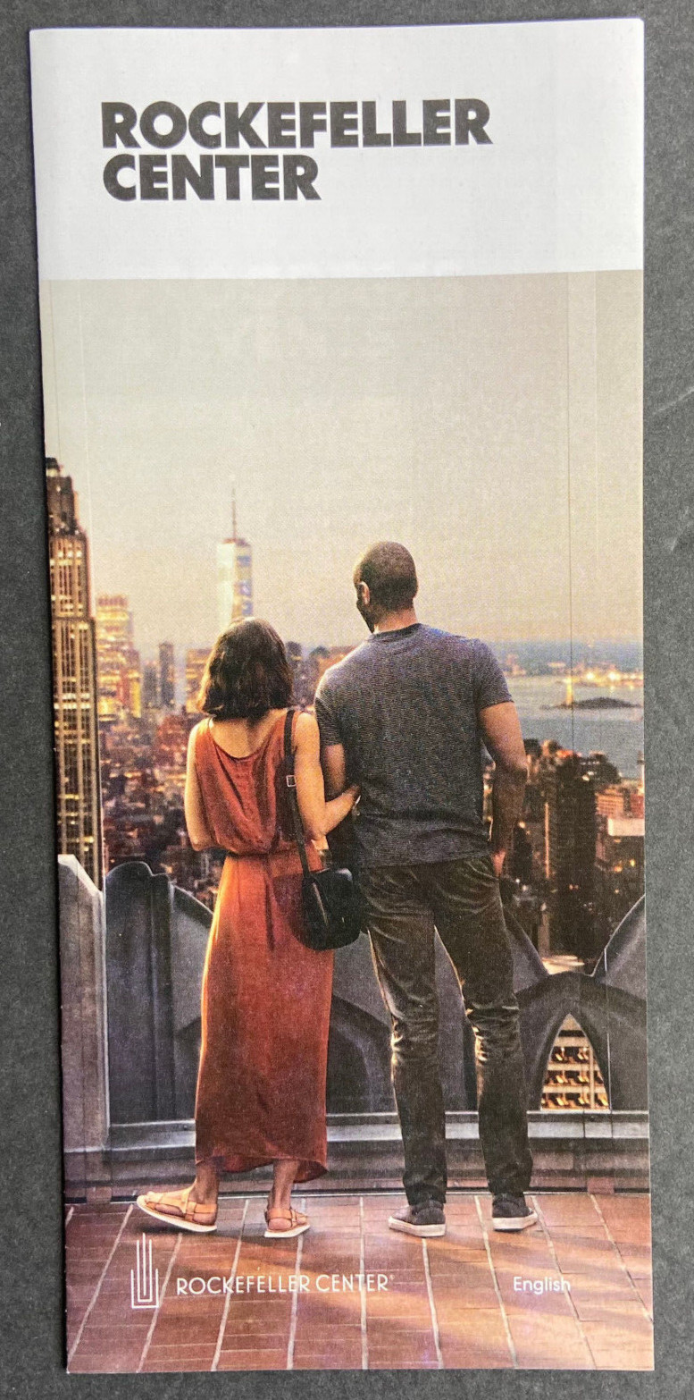 Rockefeller Center New York City Advertisement Promo Ad Flyer The Rink Christmas
