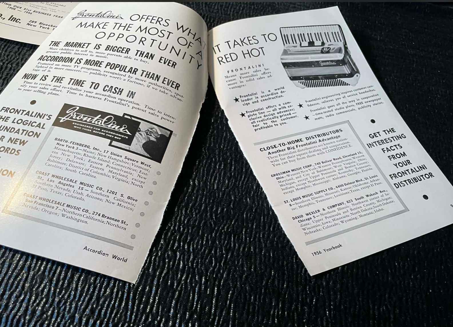 M Hohner Andy Arcari Mat Mathews Frontalini Advertising Accordion World Magazine