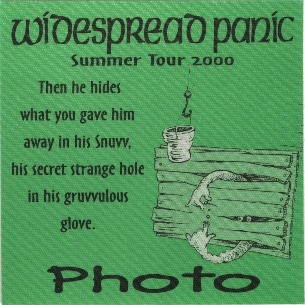 Widespread Panic 2000 concert tour Dr. Suess Cat in the Hat Photo Backstage Pass