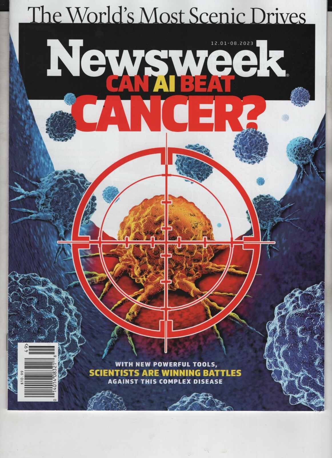 CAN AI BEAT CANCER? NEWSWEEK MAGAZINE DECEMBER 1 2023 NO LABEL