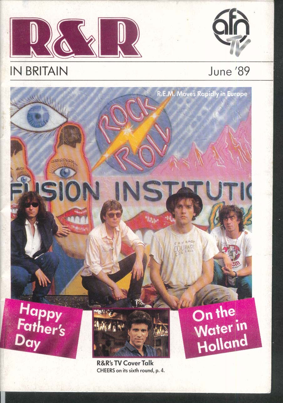 R & R IN BRITAIN R.E.M. REM Cheers Ted Danson Holland Travel 6 1989
