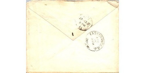 1900s Postal Cover Bristol CT to NJ Stamp Postmark Empty East Orange December 13