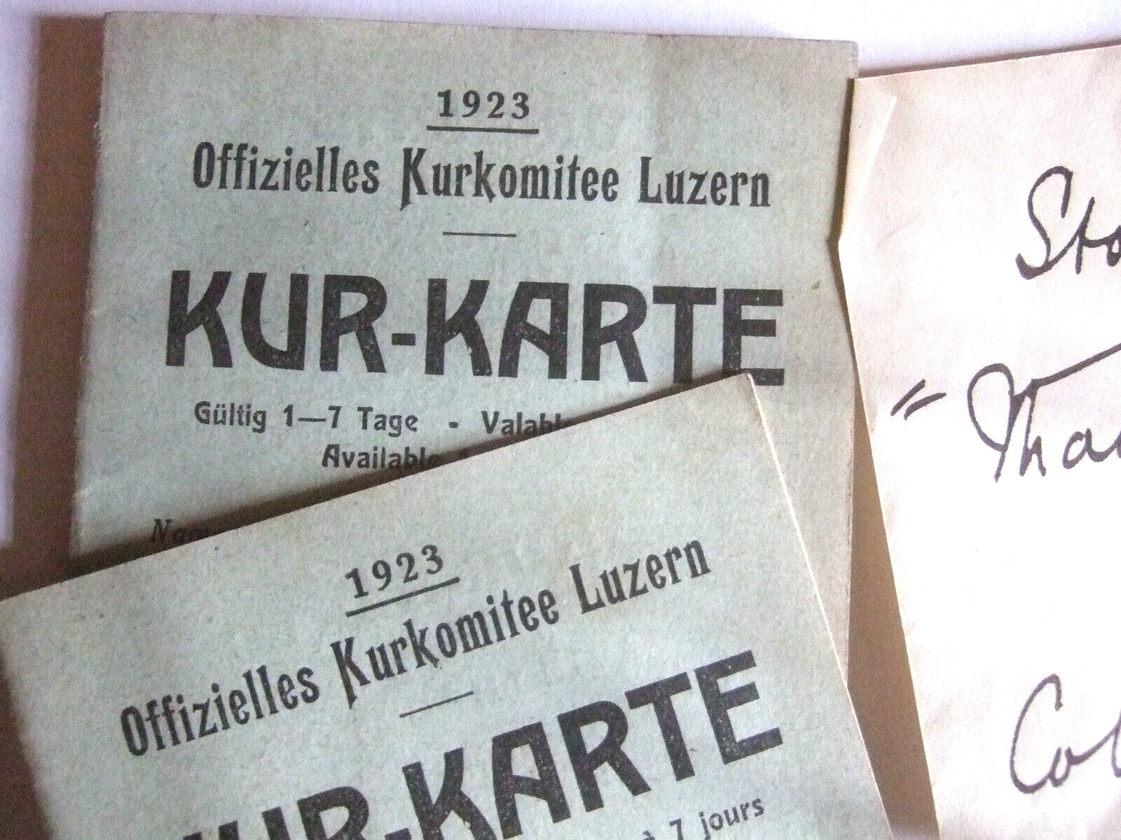 Cook’s Tour Travel Tickets 1913 1923