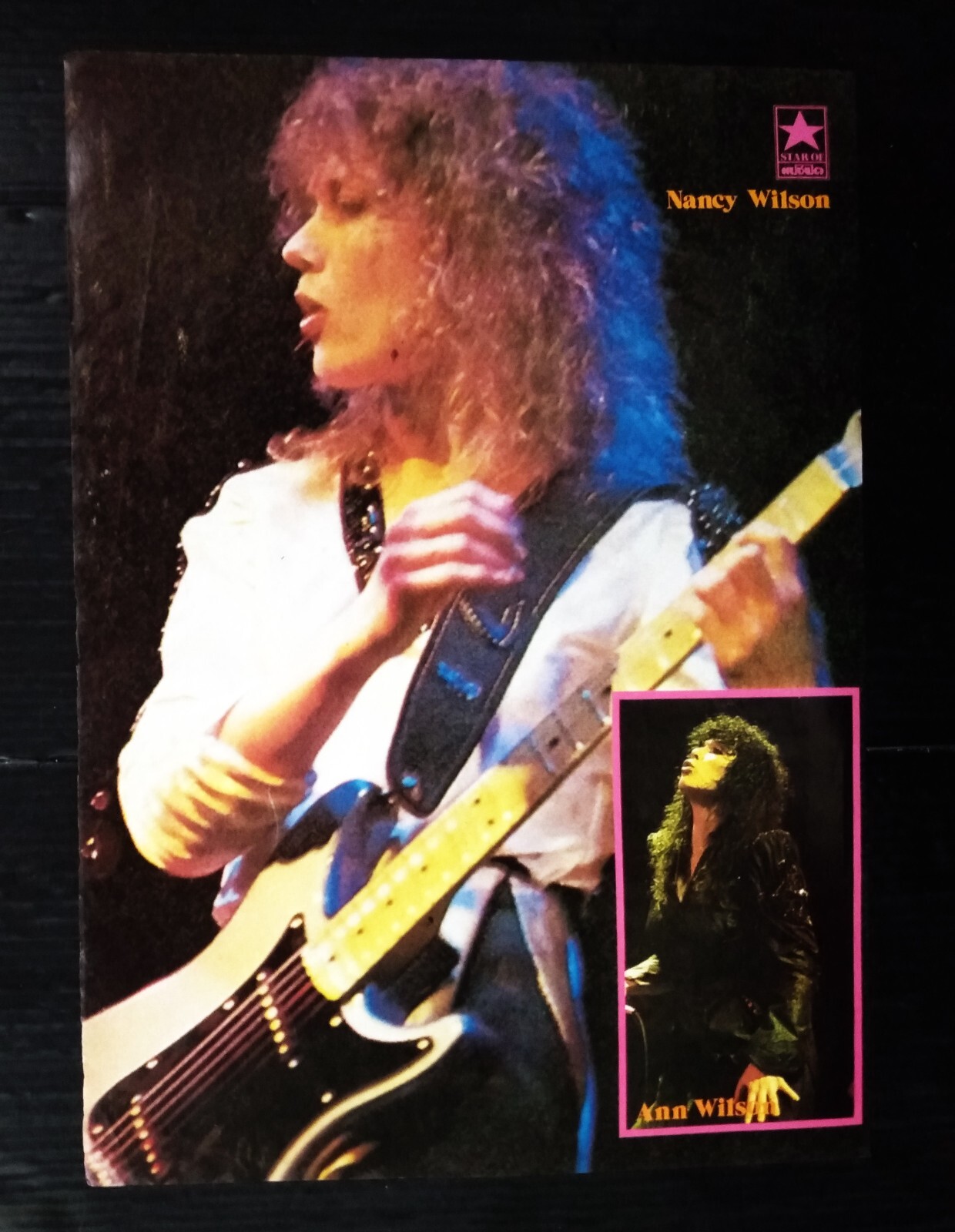 C6133 Heart Nancy Wilson Ann Wilson Vintage Thailand ONLY 1 COLOR PAGE MEGA RARE