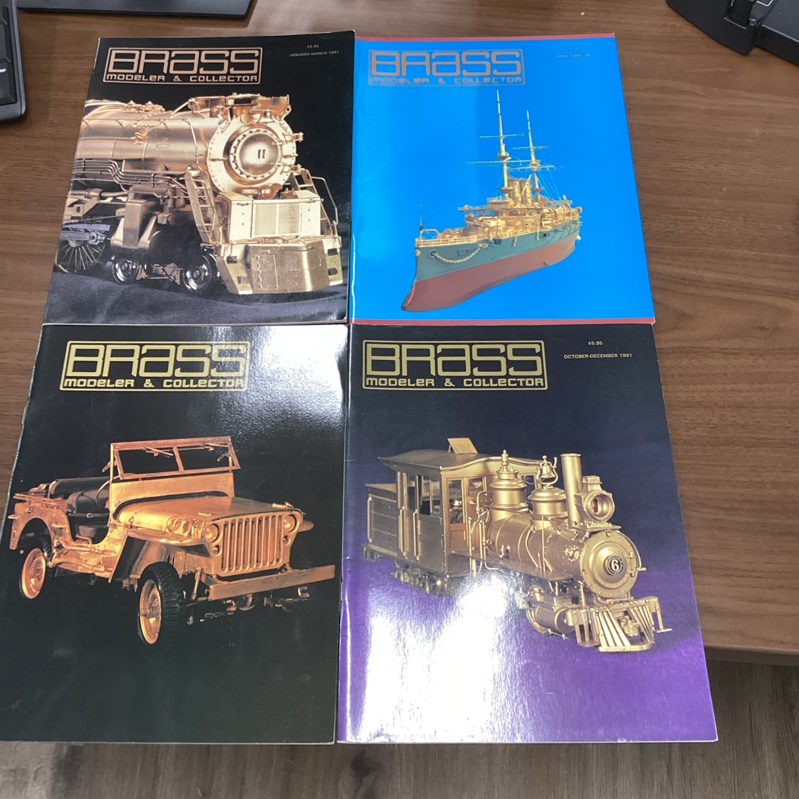 Brass Modeler & Collector Magazine Complete Set 1991 Really Nice Condition