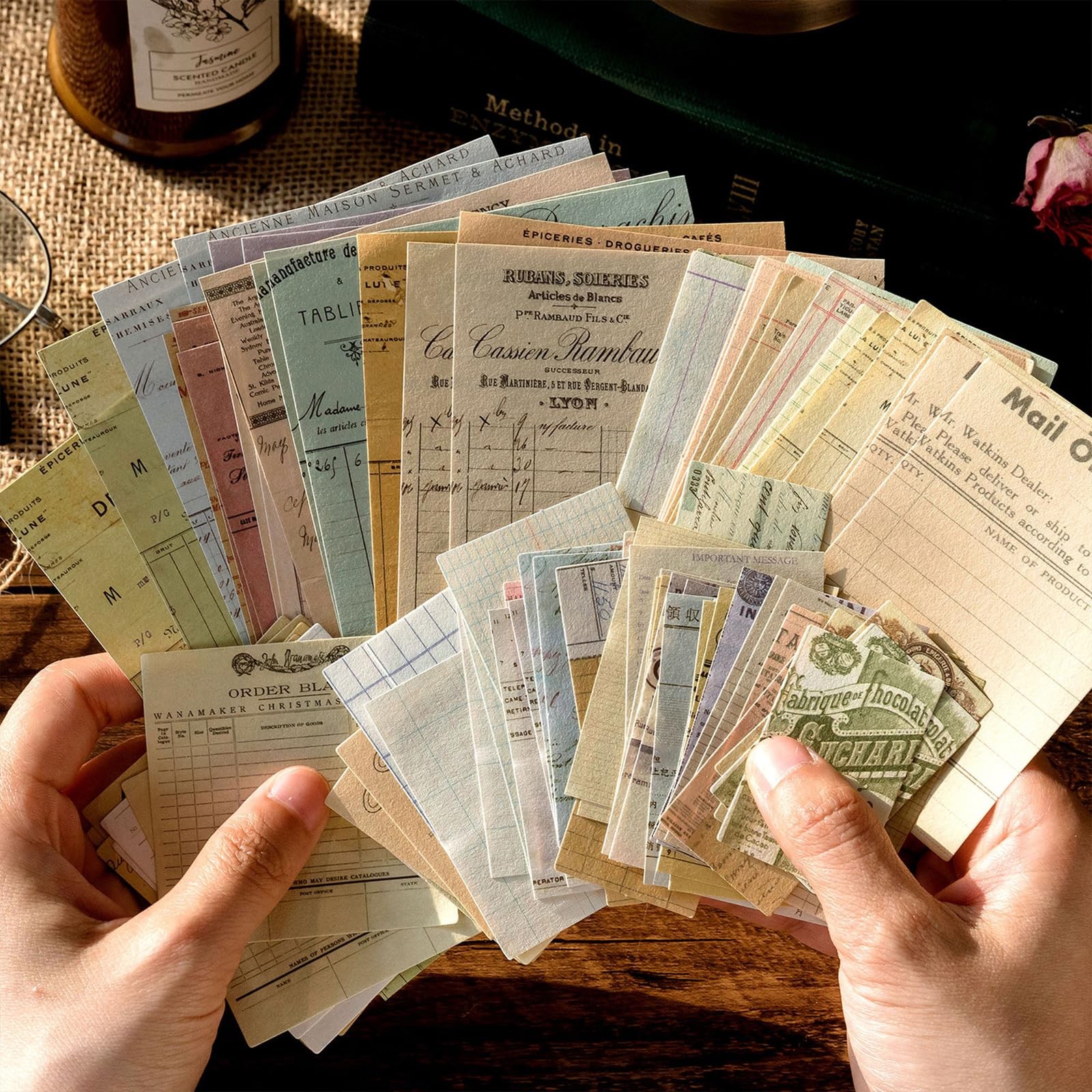 200 Sheets Vintage Newspaper Tickets Scrapbook Paper Ephemera Card Making Junk