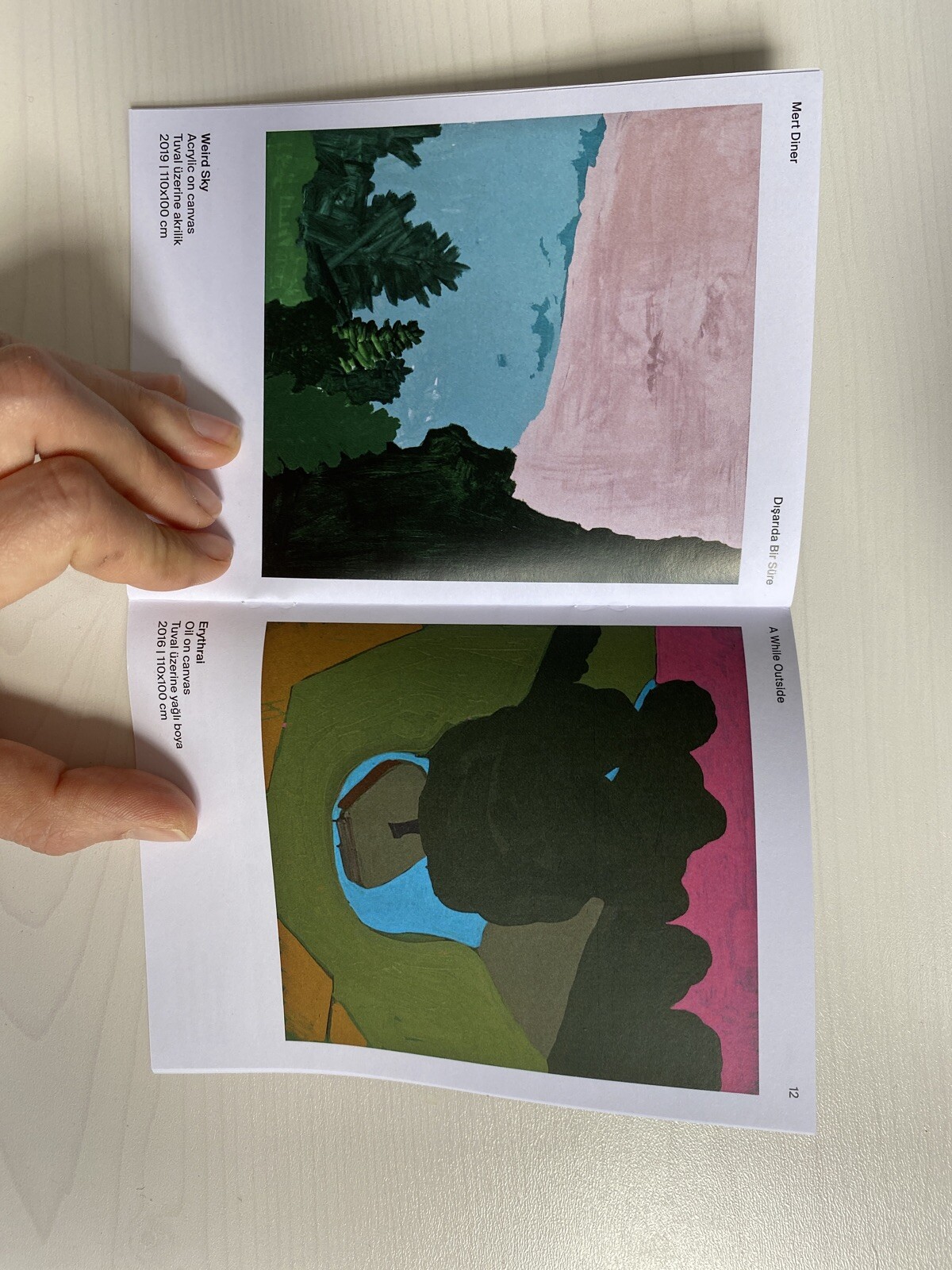 Mert Diner at Rem Istanbul painting Exhibition guide booklet 2019