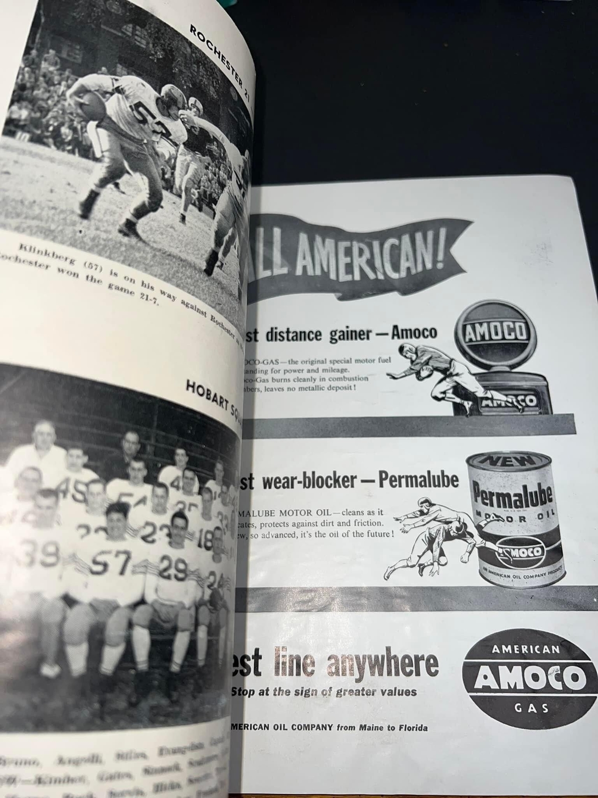 Vintage football programs 4 Rochester Buffalo ny early Coca Cola sports