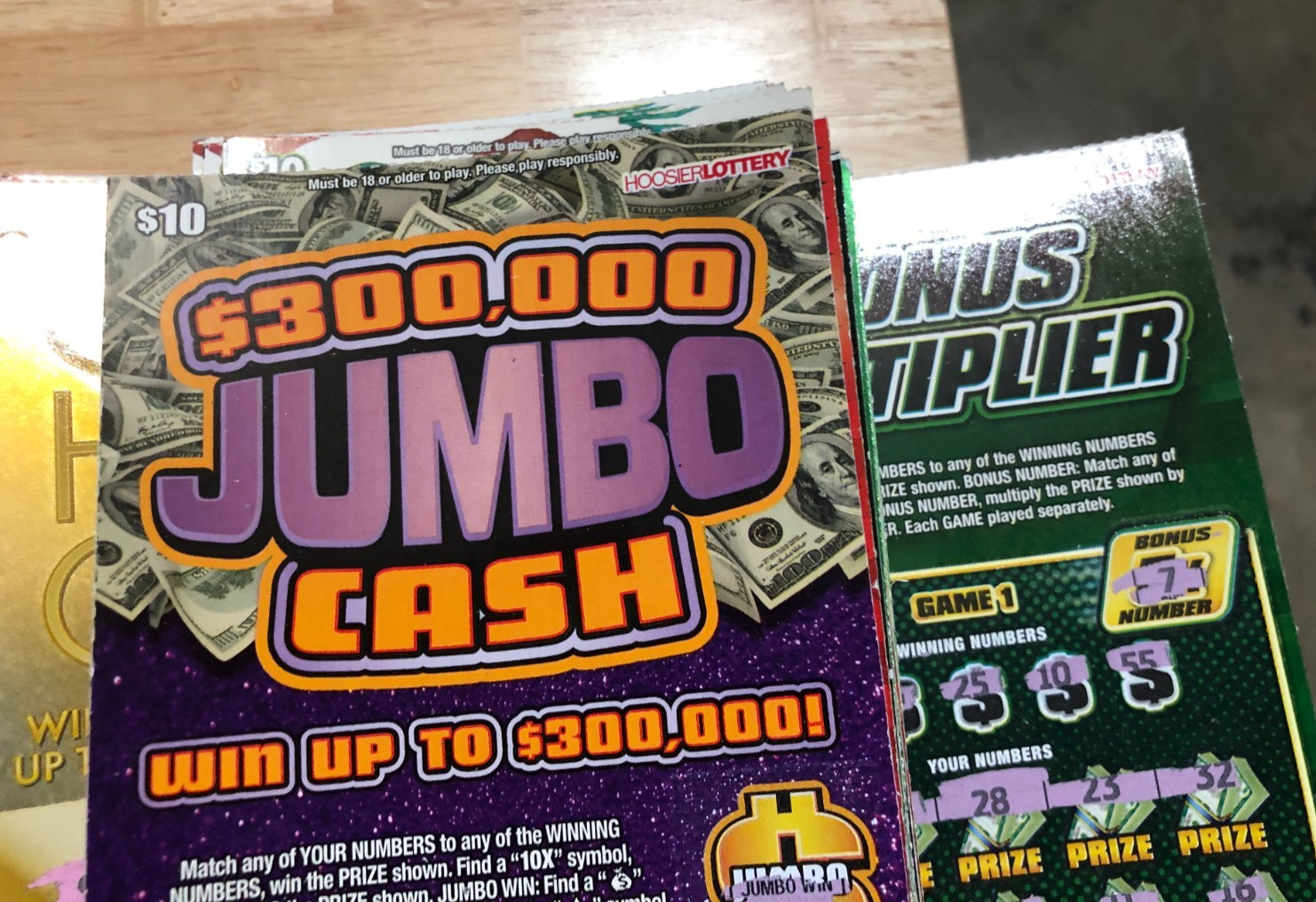 $10,000 Worth of NON-WINNING $10.00 INDIANA Lottery Scratch off Tickets 2025