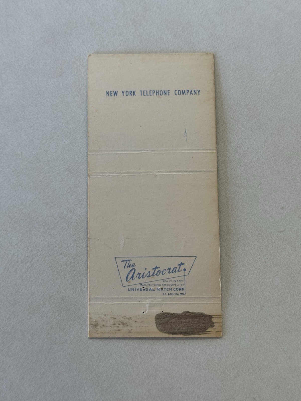 New York Telephone Company New York Vintage Matchbook Cover S
