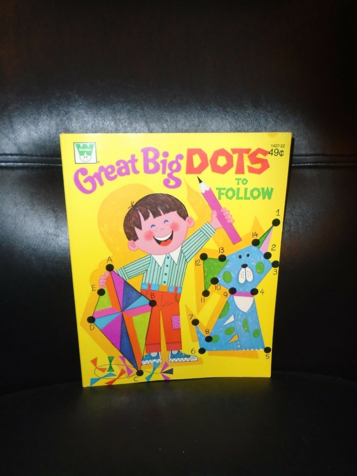 NOS 1974 WHITMAN GREAT BIG DOTS TO FOLLOW ACTIVITY/COLORING BOOK