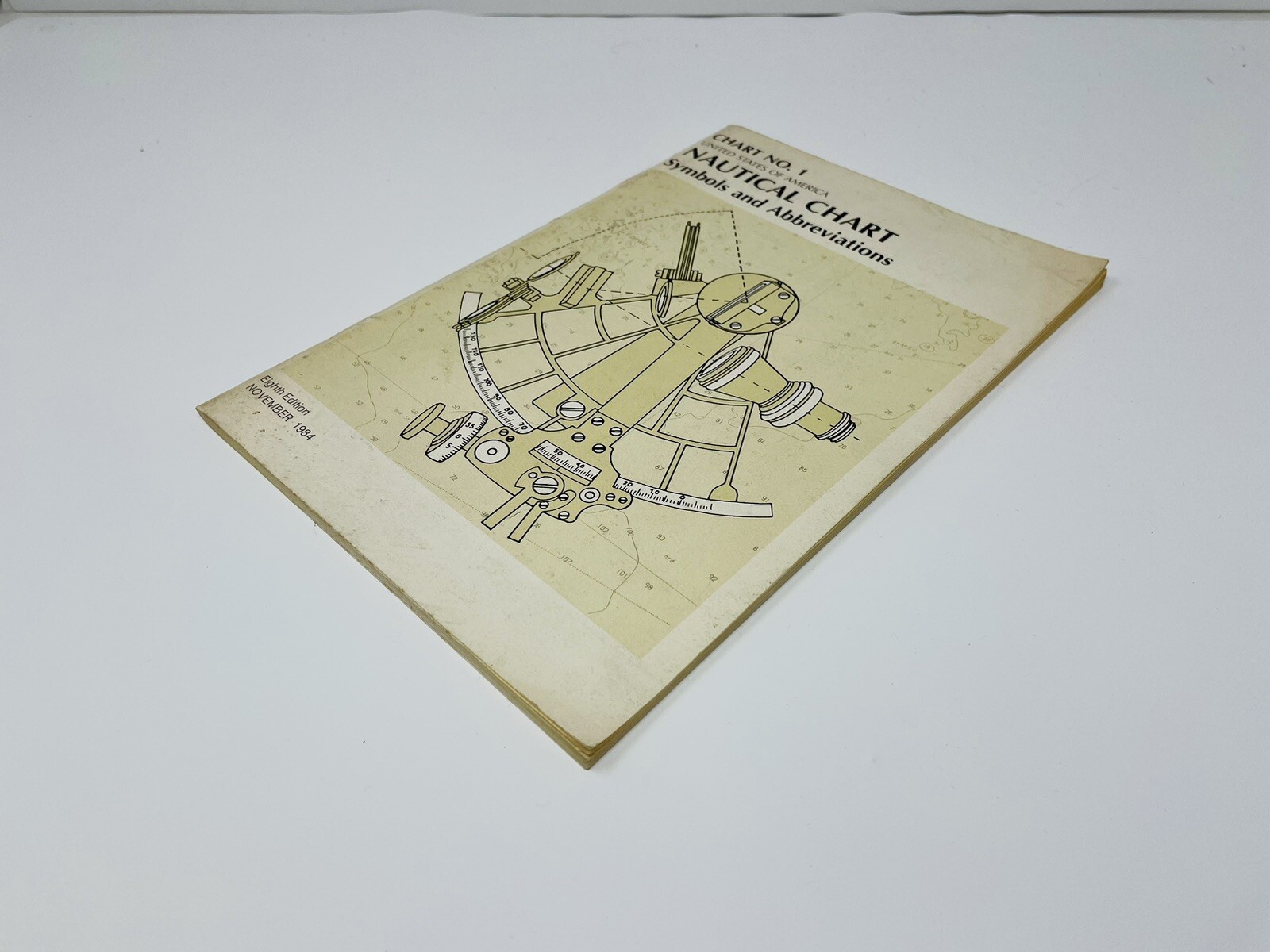 Vintage Nautical Chart Symbols Abbreviations United States of America Chart 1 84