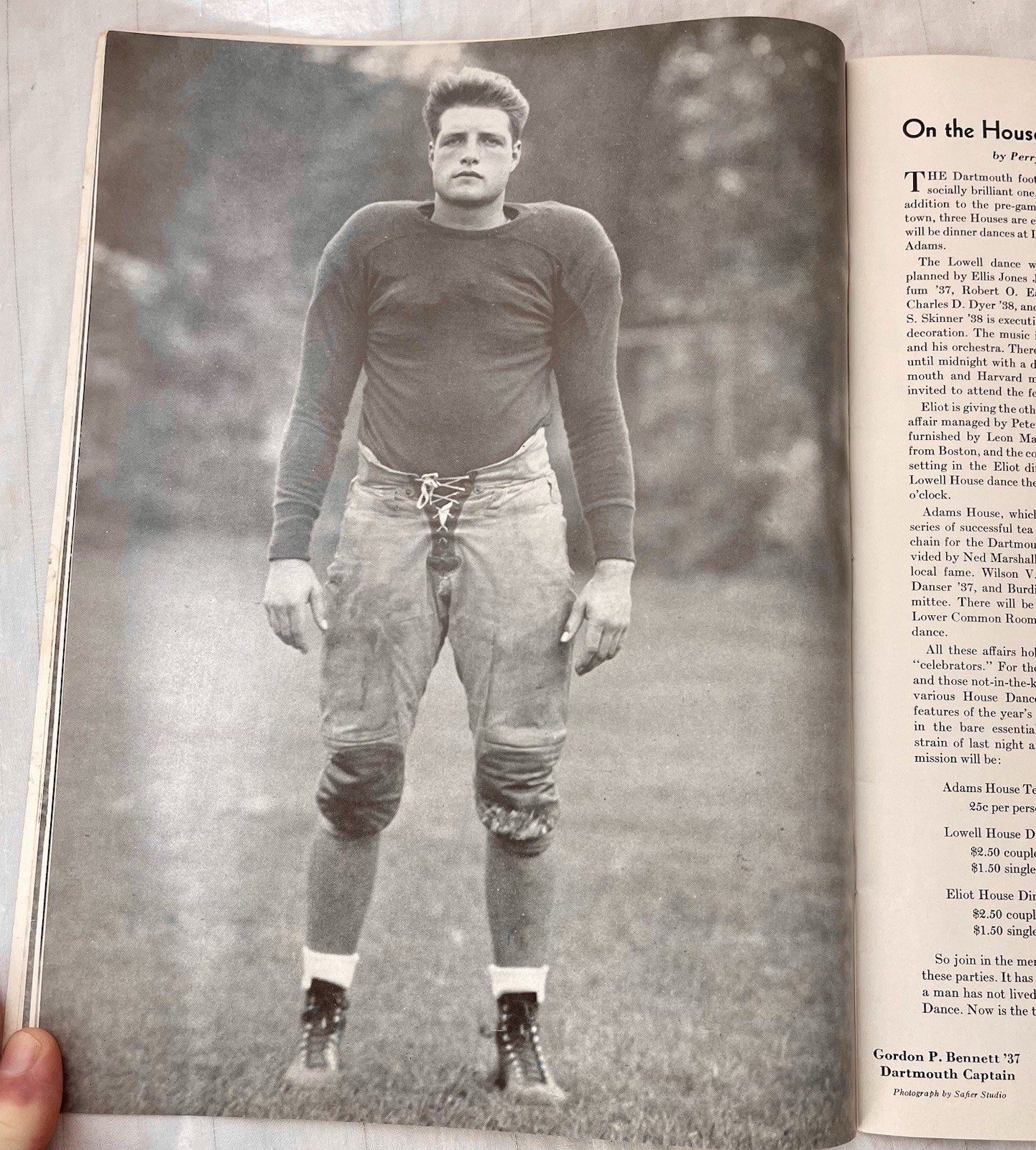 1936 FOOTBALL PROGRAM HARVARD CRIMSON Vs. DARTMOUTH INDIANS BIG GREEN IVY LEAGUE