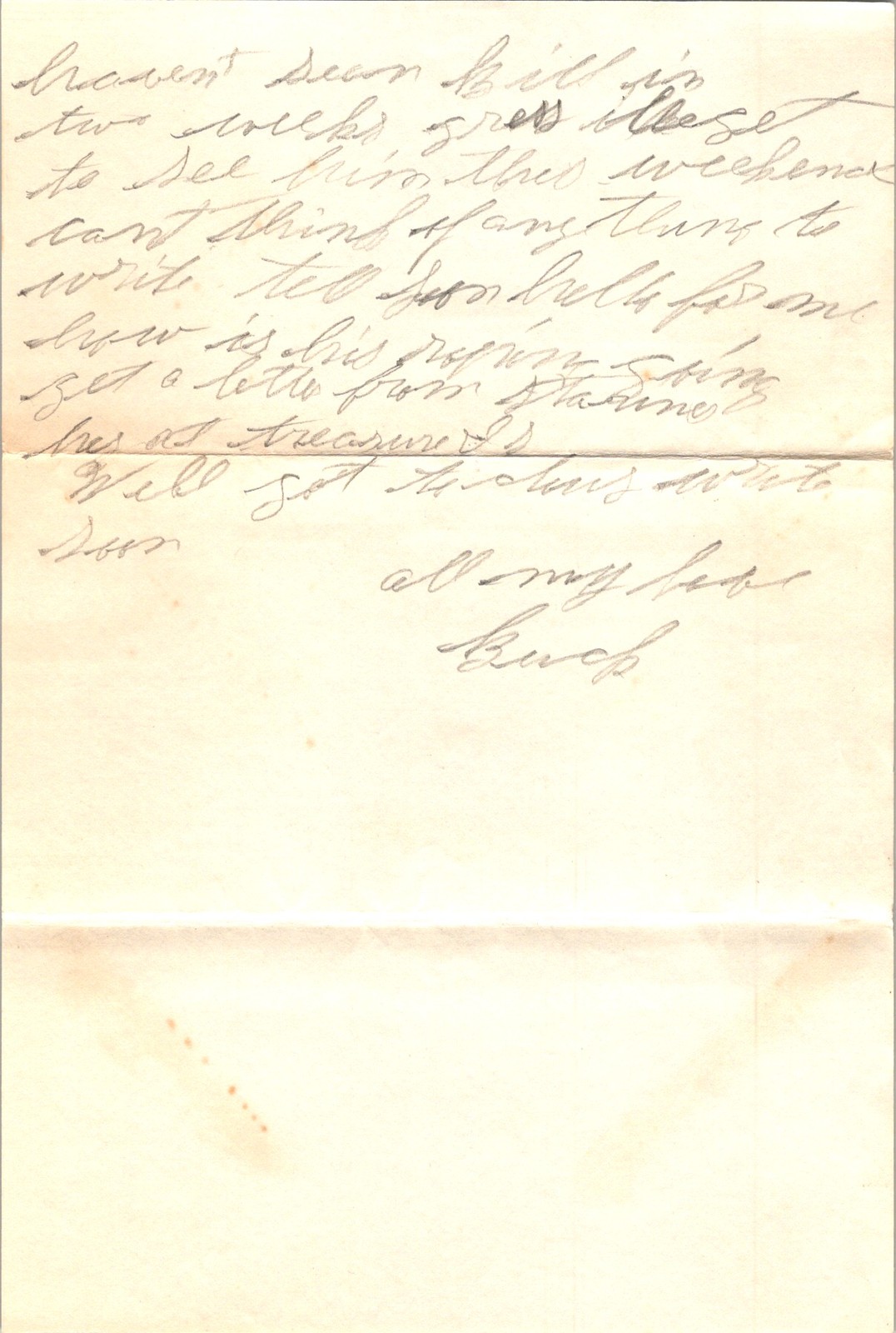 WWII US Navy Handwritten Letter Dear Porter Treasure Island 1940s