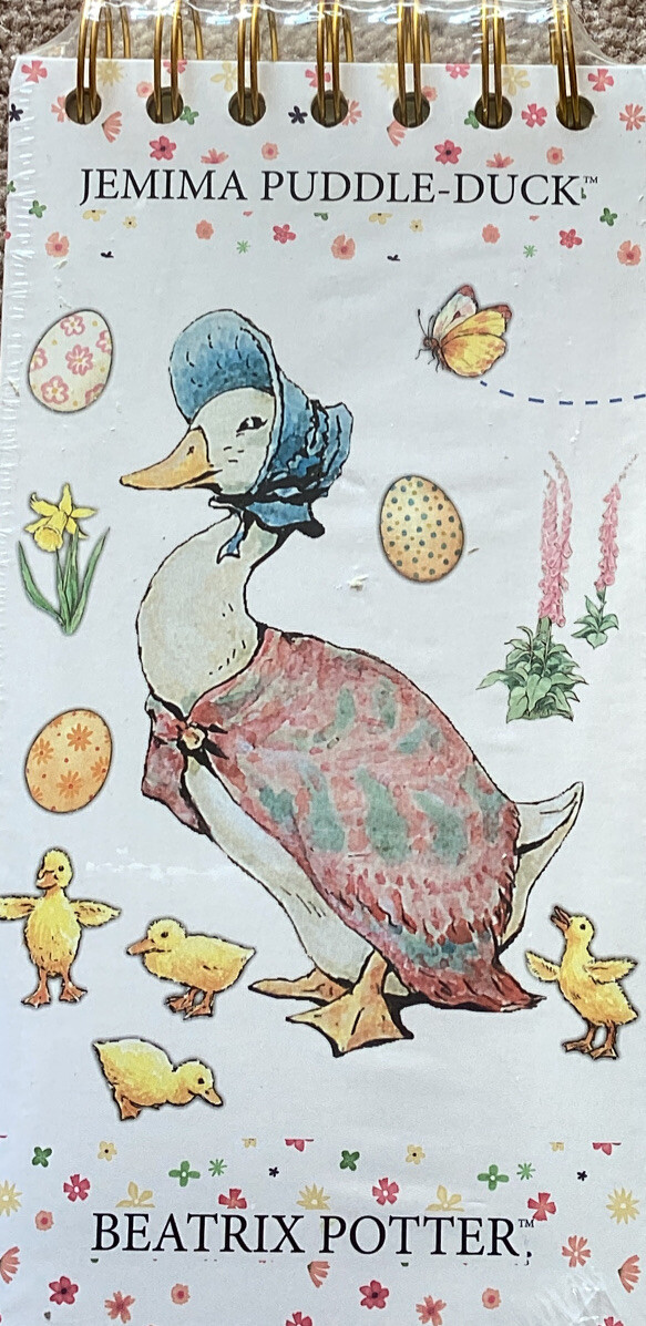 ￼ Jemima Puddle-Duck ￼Wiro Bound Beatrix Potter Lined Notepad ~ 7.5 x 4”