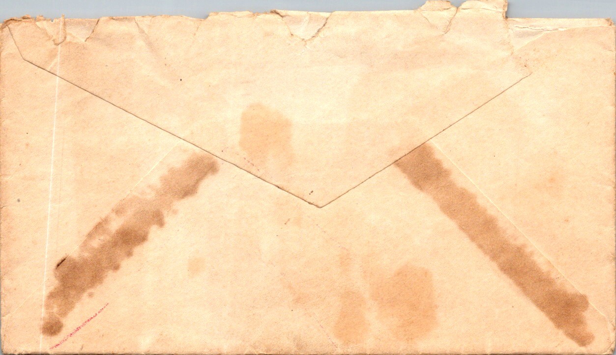 Korean War US Navy Letter San Diego Pin-Up Stationery Envelope 1923 Cursive