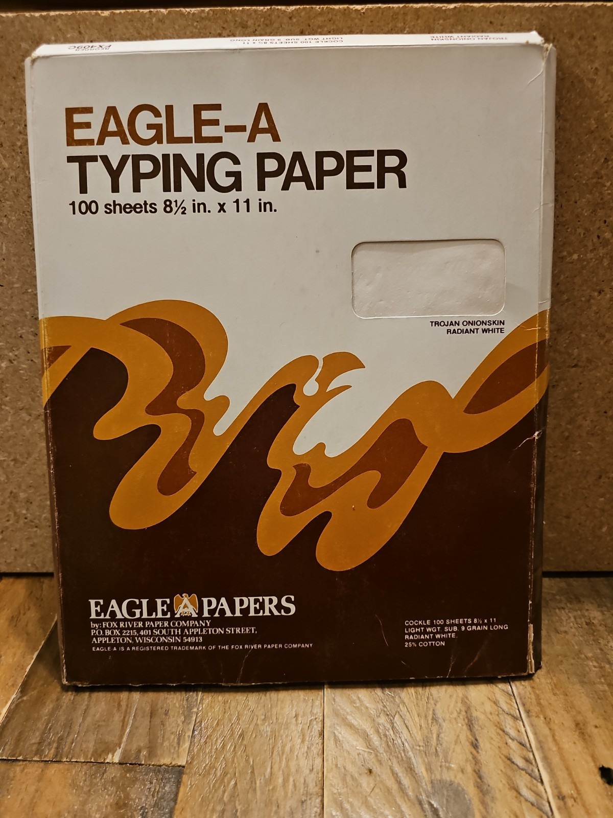 Eagle A Typewriter Paper Trojan Onion Skin Radiant White 8.5 x 11” 153 Sheets