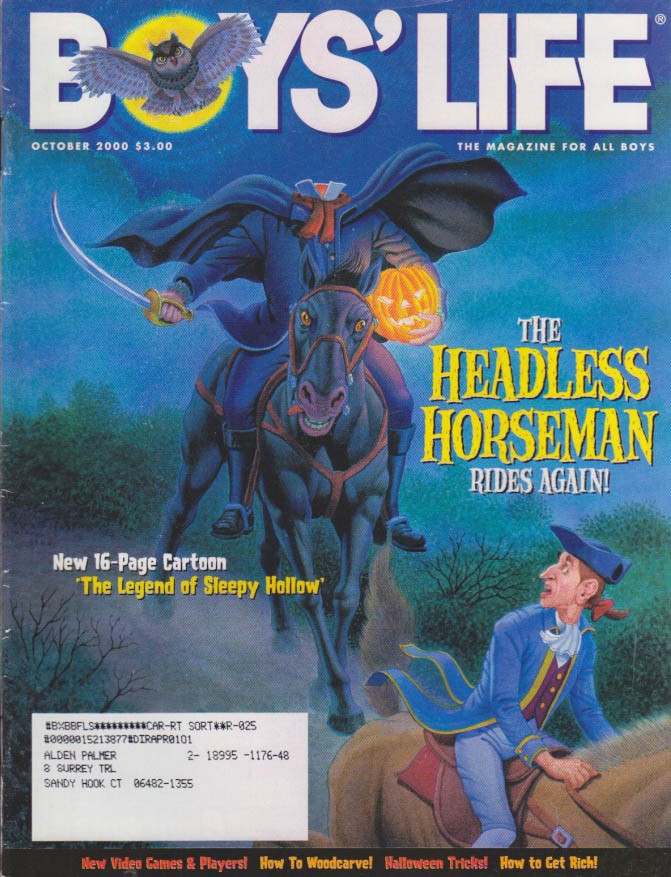 BOYS LIFE 10 2000 Headless Horseman; Halloween; baseball’s best; deep sea life &