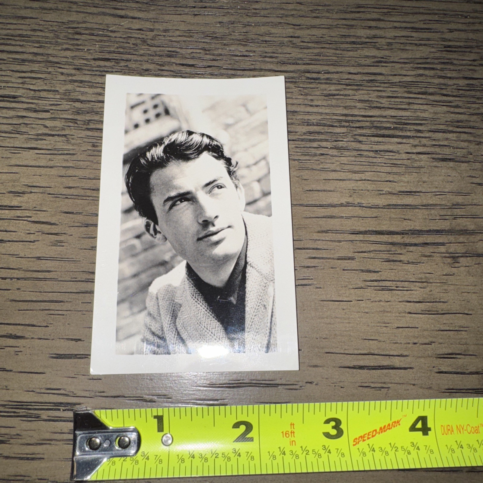 Gregory Peck Black and White Studio Photo 2.5″ x 4″ Vintage Hollywood Actor