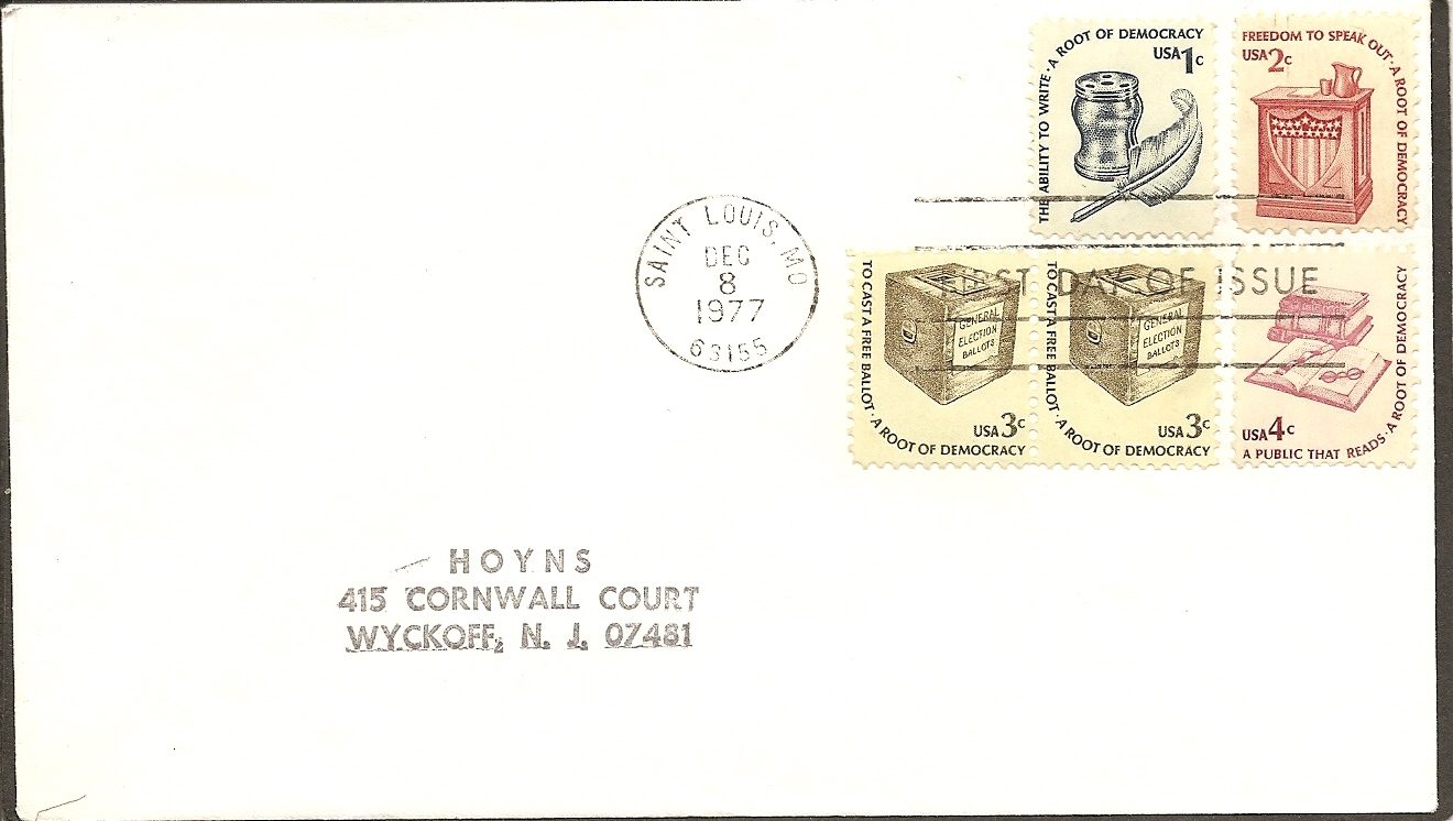 US Scott # 1581-1582-1584-1585 Americana Issue FDC.Uncacheted.1 Cover