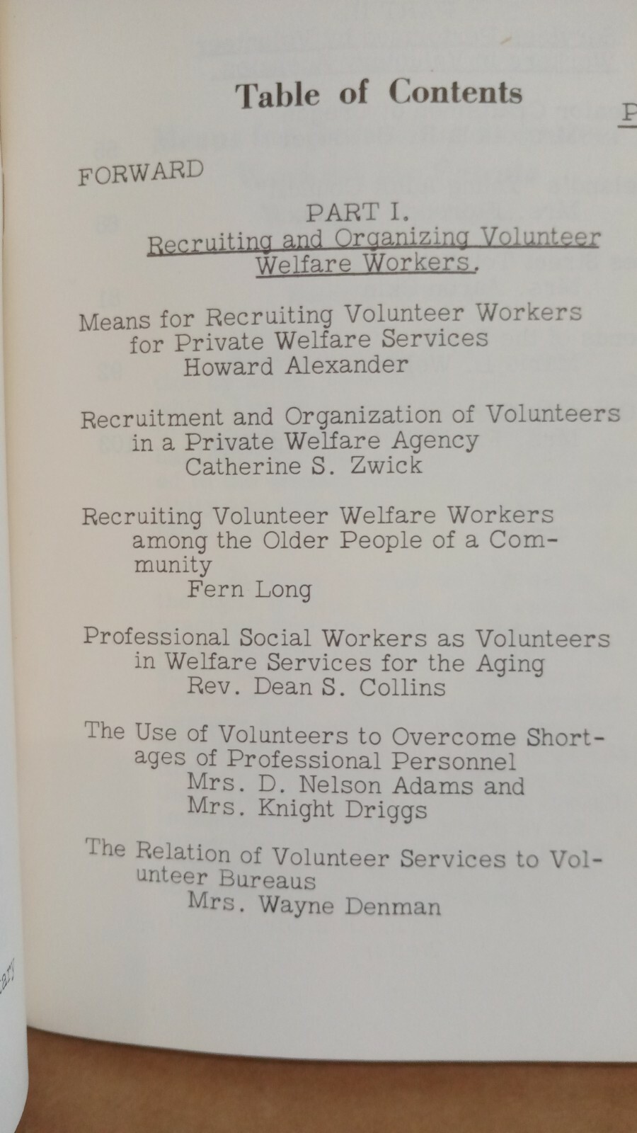 1956, Building Better Volunteer Programs – Foundation For Voluntary Welfare