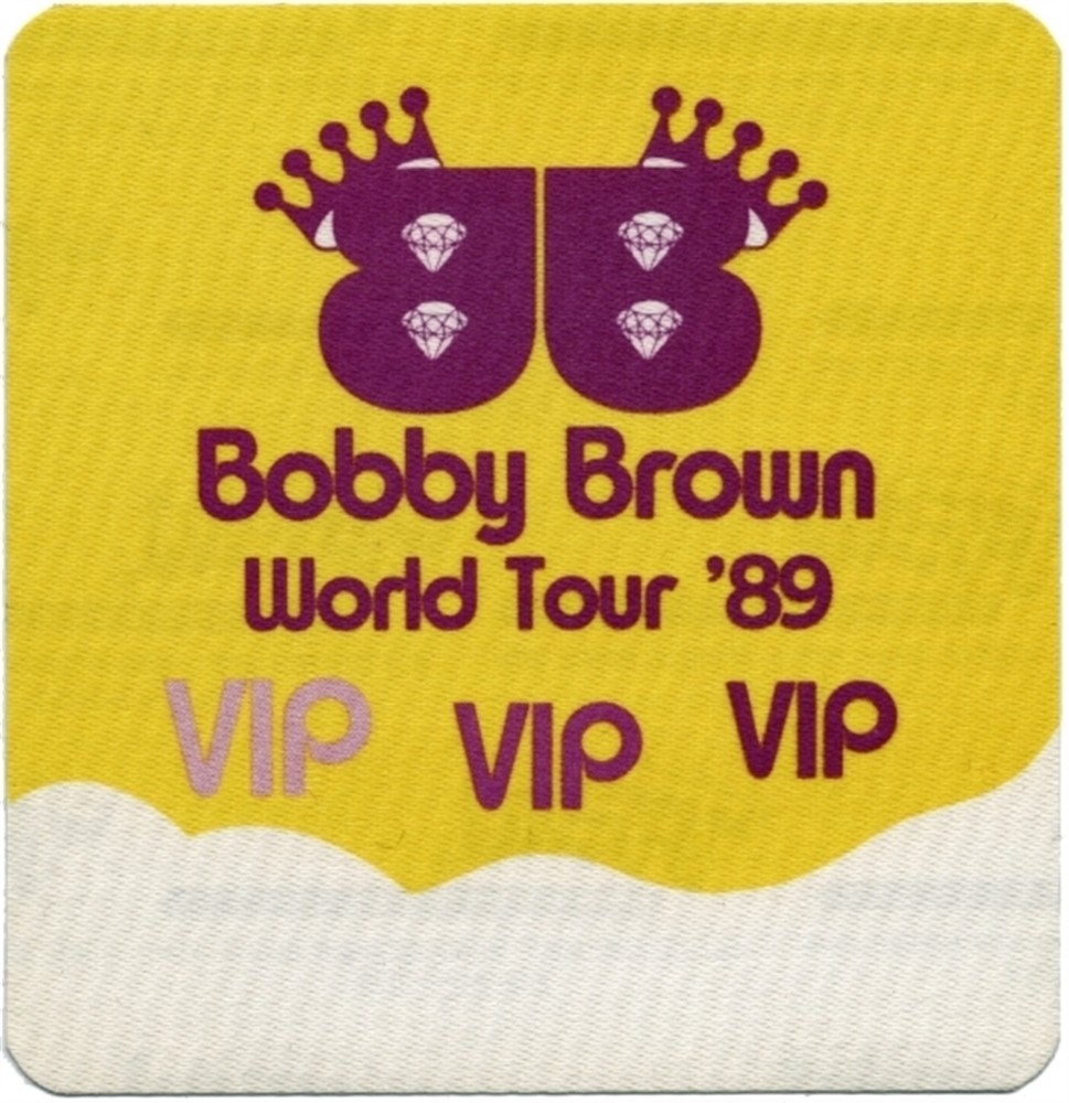 Bobby Brown 1989 Don’t Be Cruel concert tour Backstage Pass