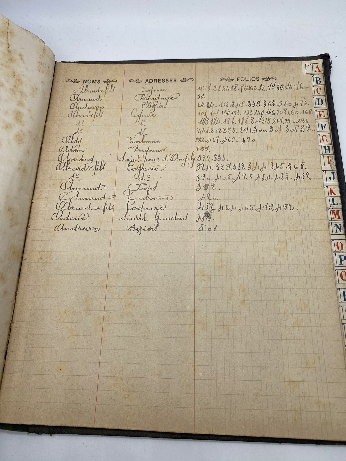Bousquet-Combes, distiller in Narbonne, commercial correspondence, early 20th…