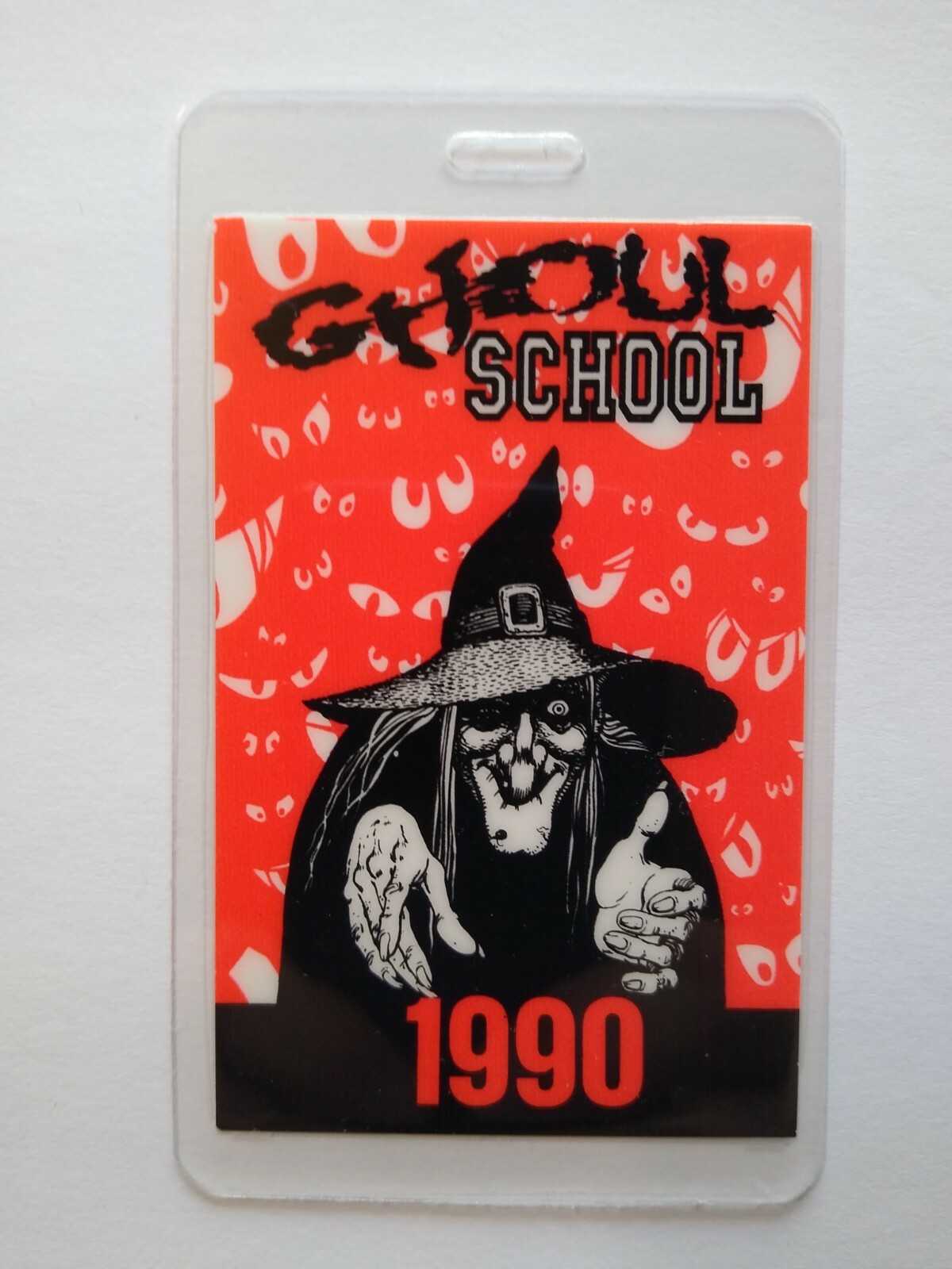 Ghoul School Backstage Pass Horror Comedy Movie Promo Halloween Witch 1990 Orig
