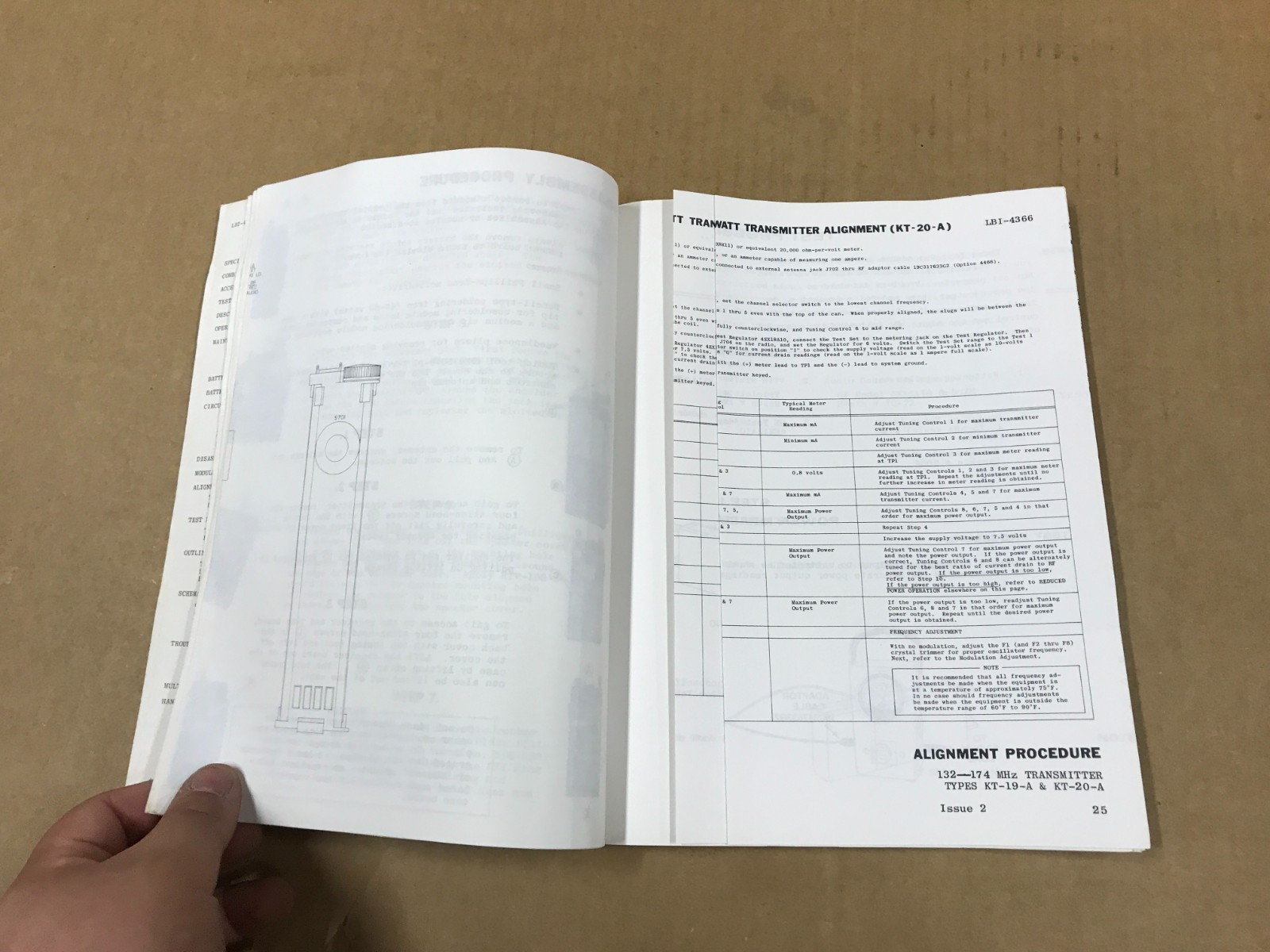 Vtg General Electric Mobile Radio Master Progress Line – Personal Series Manual