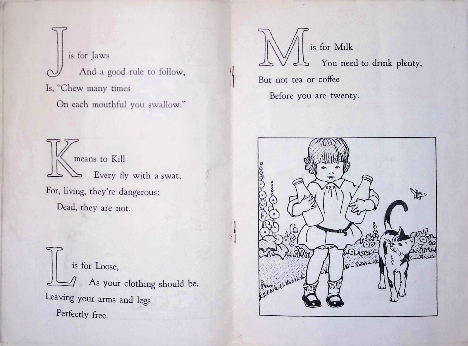 An ABC of Health Promo Child’s Primer c1910 Coloring Book Ephemera Booklet