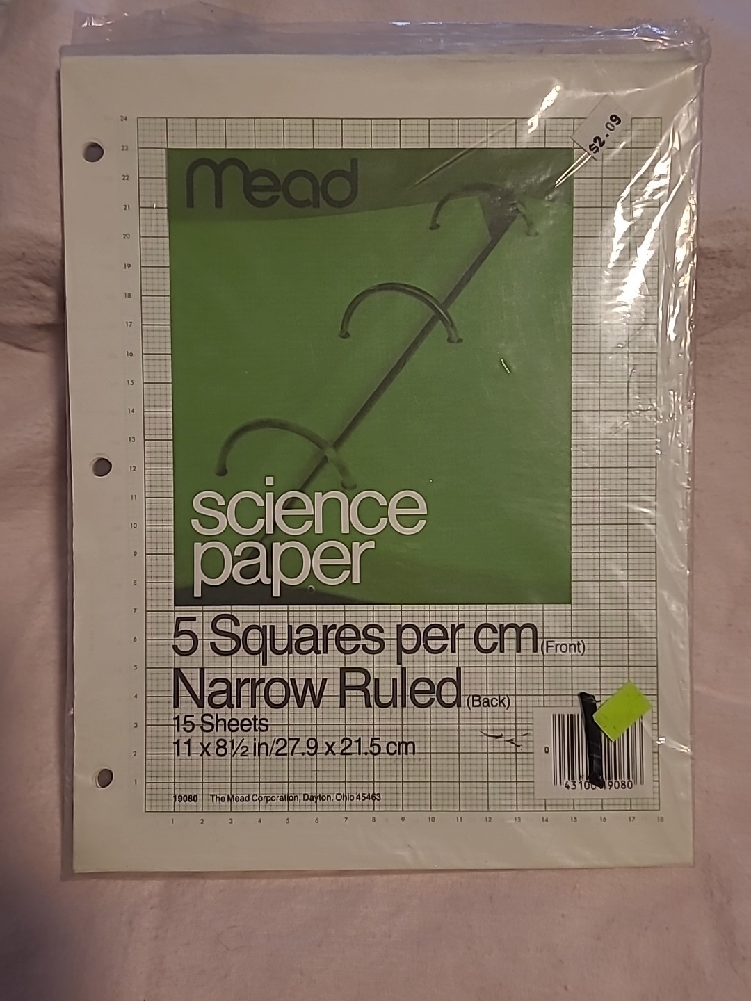 Vtg Mead AquaBee Science Graph Paper Pads Bulk Lot 9 Packs 170+/- 8.5×11″ Sheets