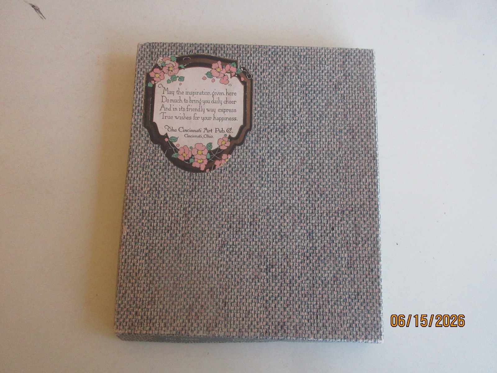 Vintage Framed Pal of My Heart Poem The Cincinnati Art Pub. Co. with Orig Box